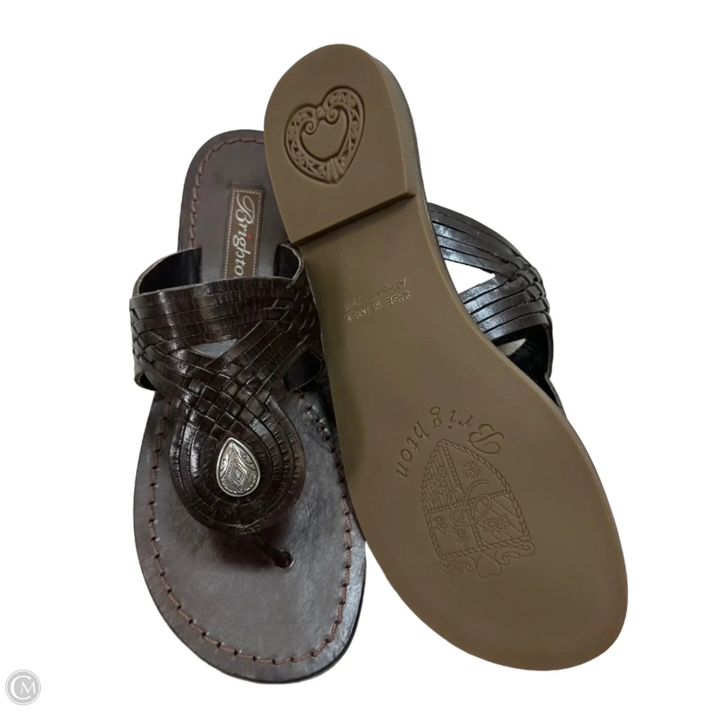 Sandals Flip Flops By Brighton In Brown, Size: 7.5