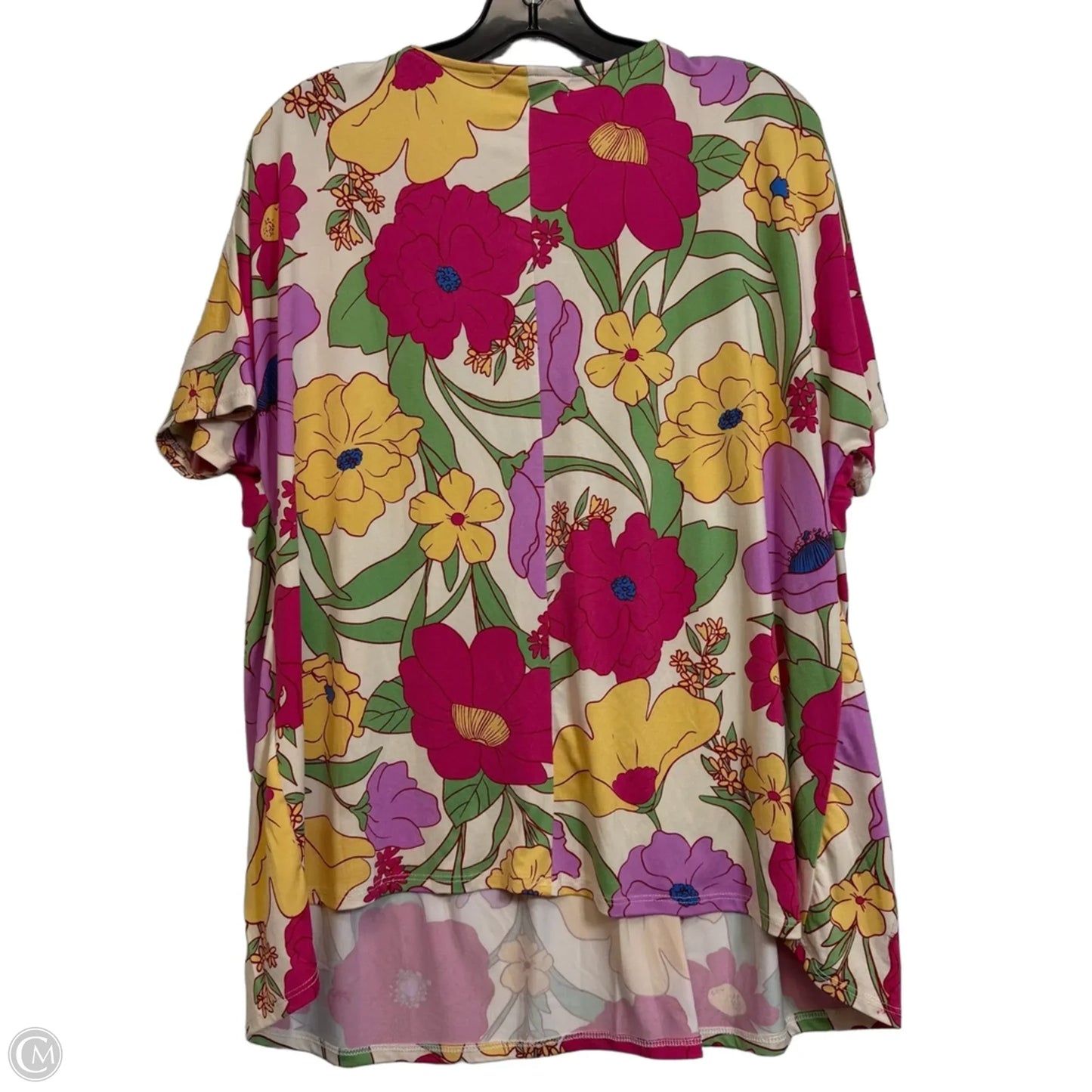 Top Short Sleeve By Haptics In Floral Print, Size: M