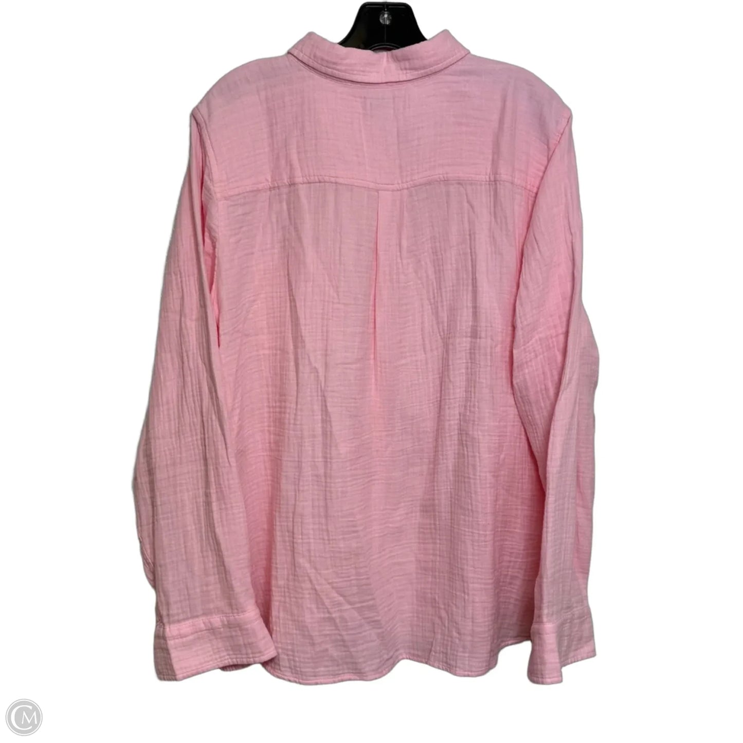Top Long Sleeve By J. Crew In Pink, Size: Xxl