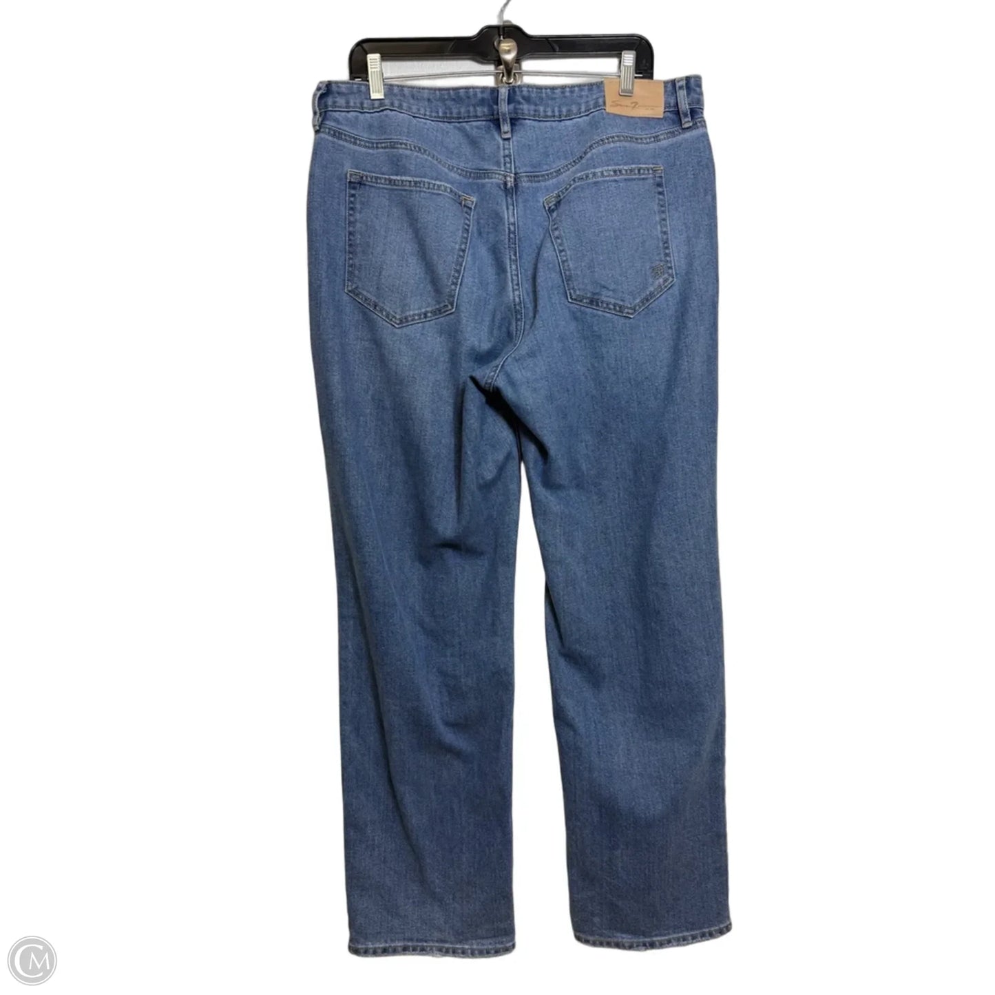 Jeans Boyfriend By Seven 7 In Blue Denim, Size: 10