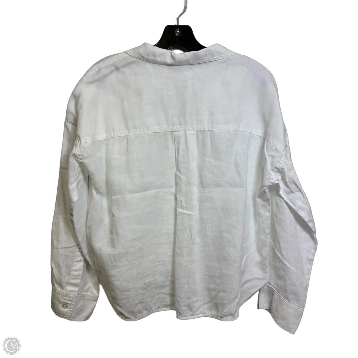 Top Long Sleeve By Michael Stars In White, Size: M
