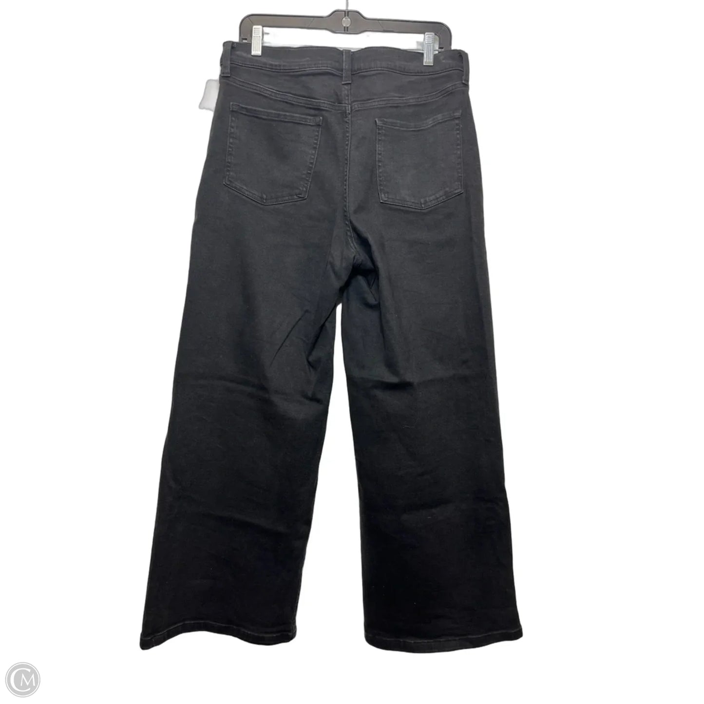 Jeans Wide Leg By Banana Republic In Black Denim, Size: 12