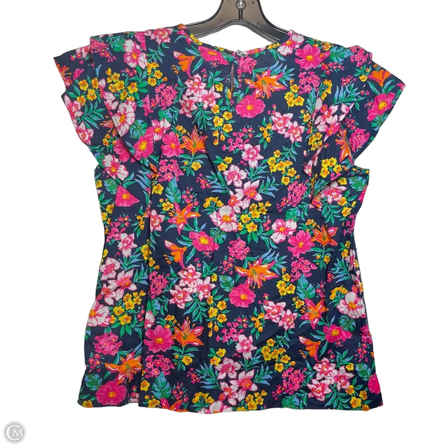 Top Short Sleeve By J. Crew In Floral Print, Size: S