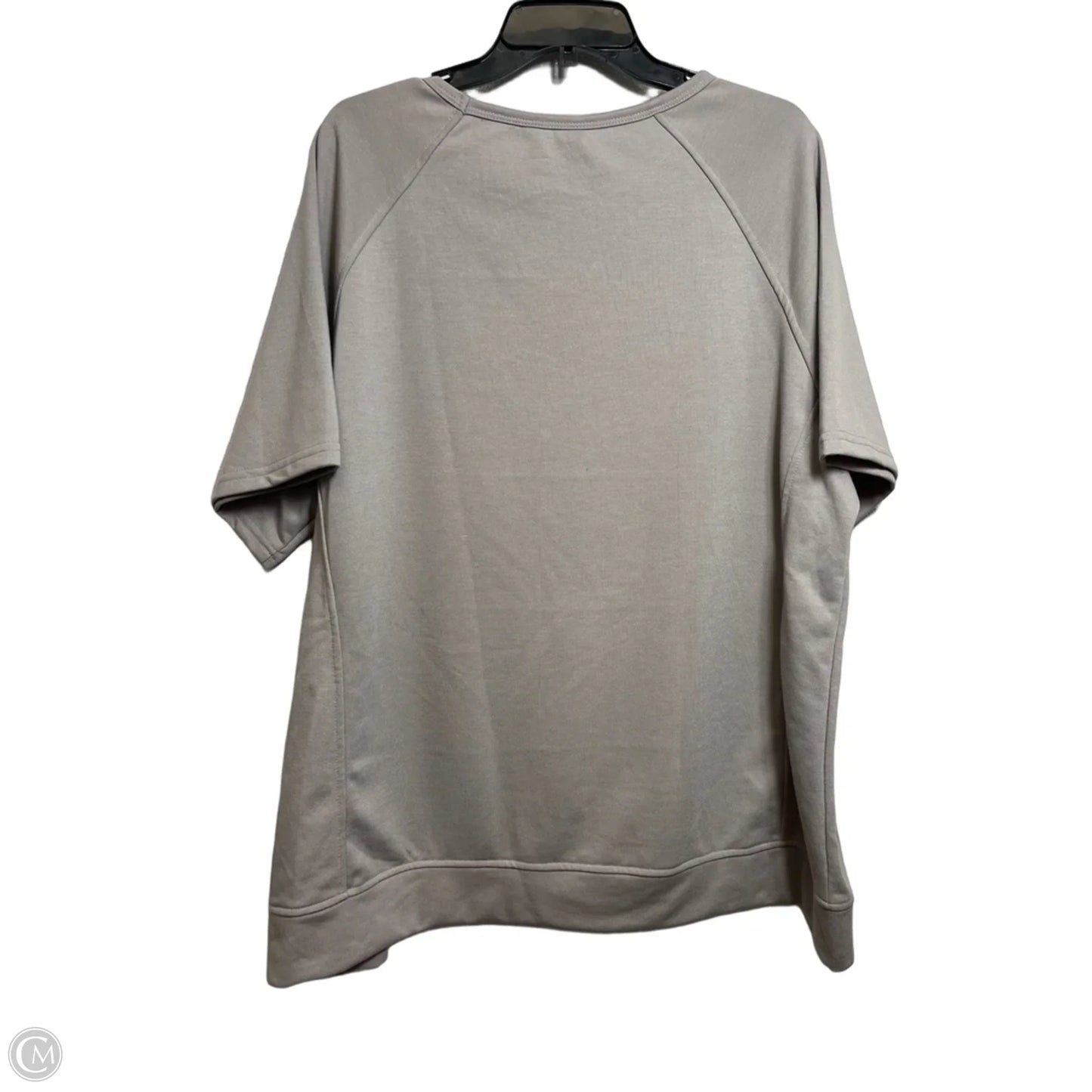 Top Short Sleeve By Dokotoo In Taupe, Size: Xl