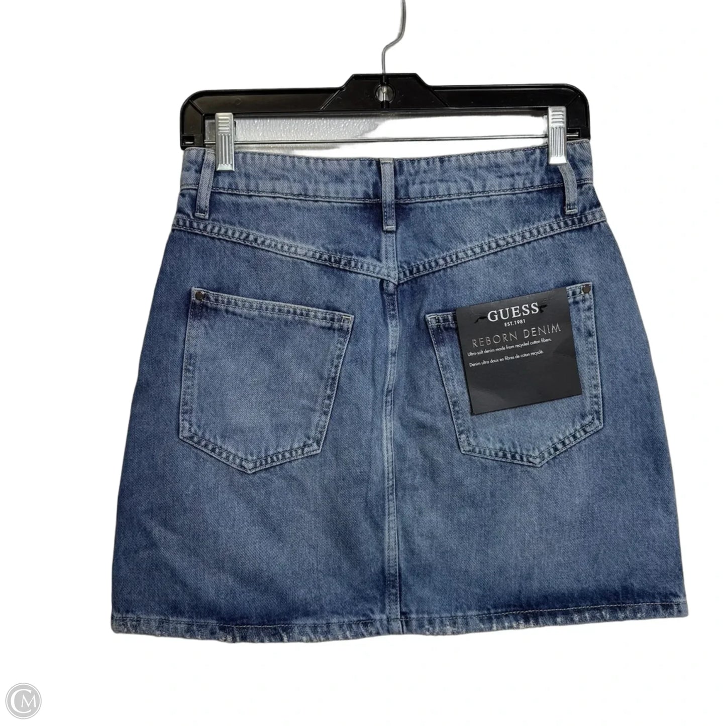 Skirt Mini & Short By Guess In Blue Denim, Size: 2