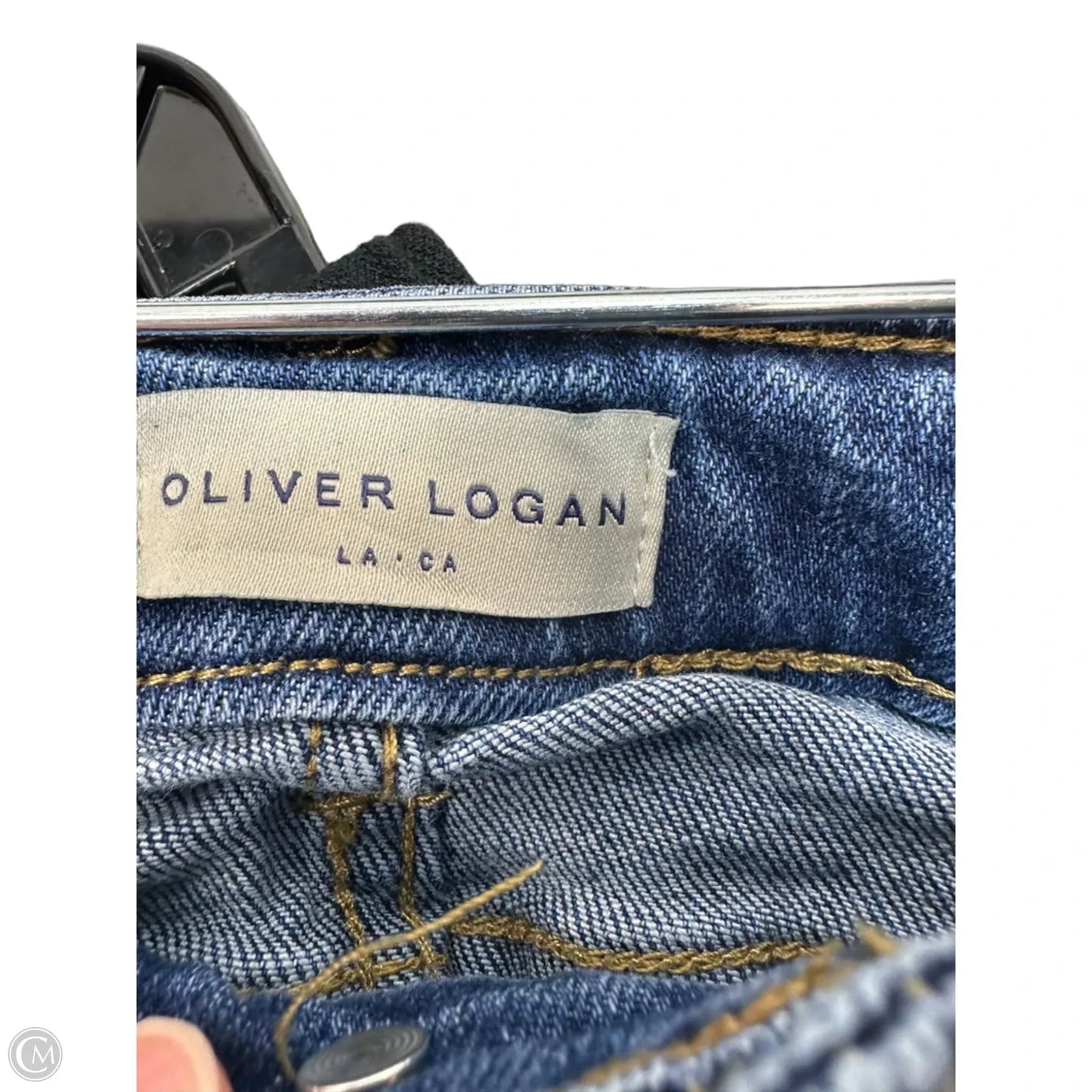 Jeans Cropped By Oliver Logan In Blue Denim, Size: 2