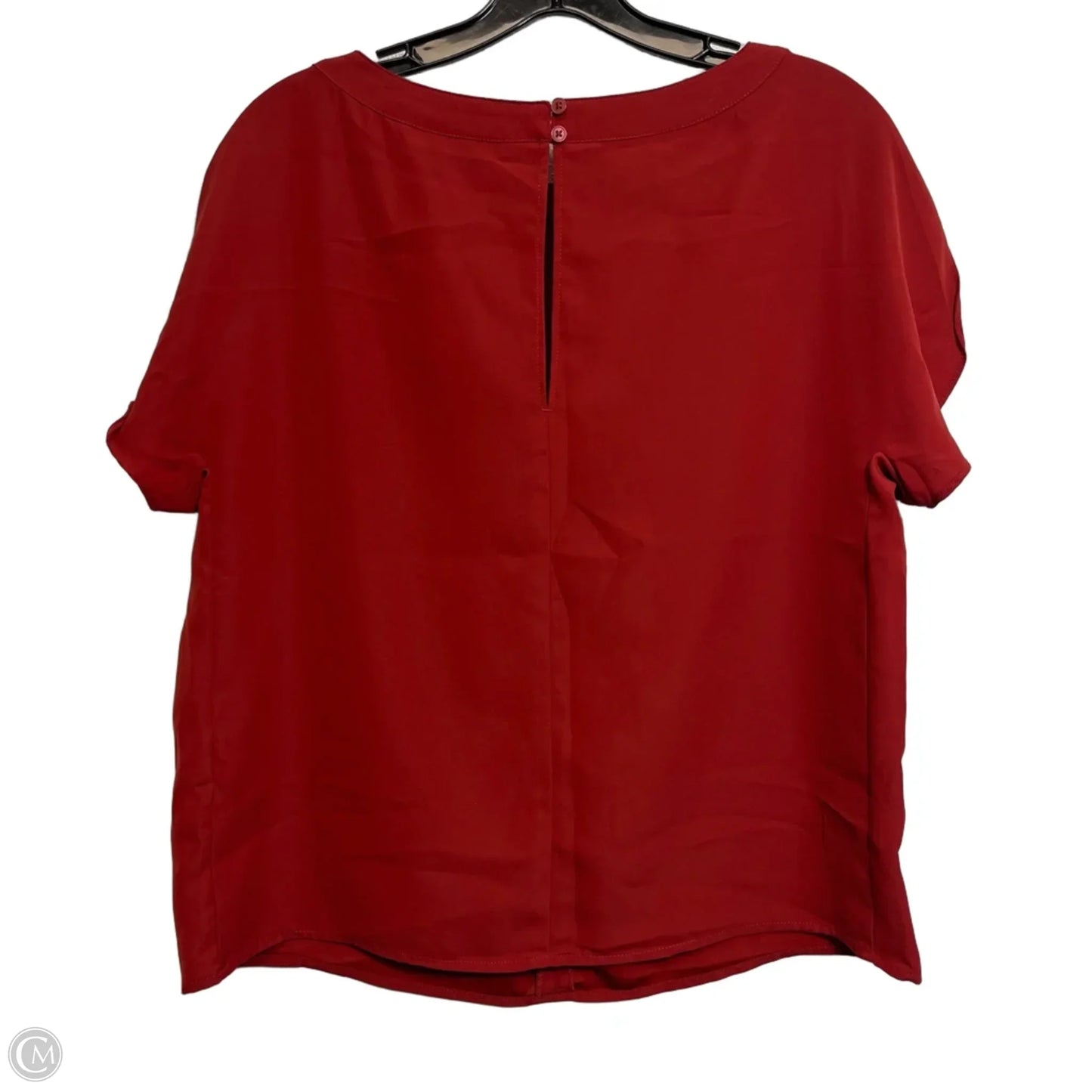 Top Short Sleeve By Banana Republic In Copper, Size: M