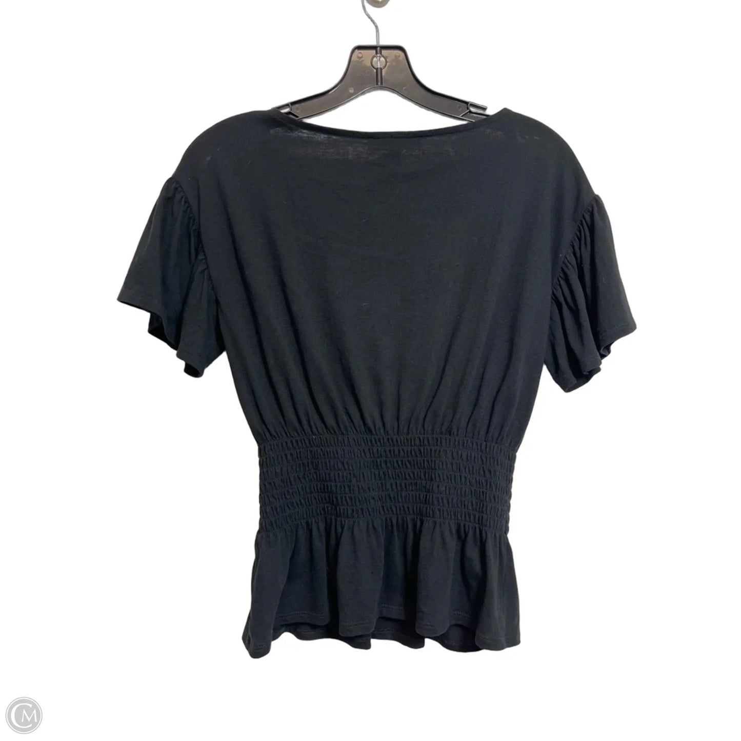 Top Short Sleeve By Inc In Black, Size: S