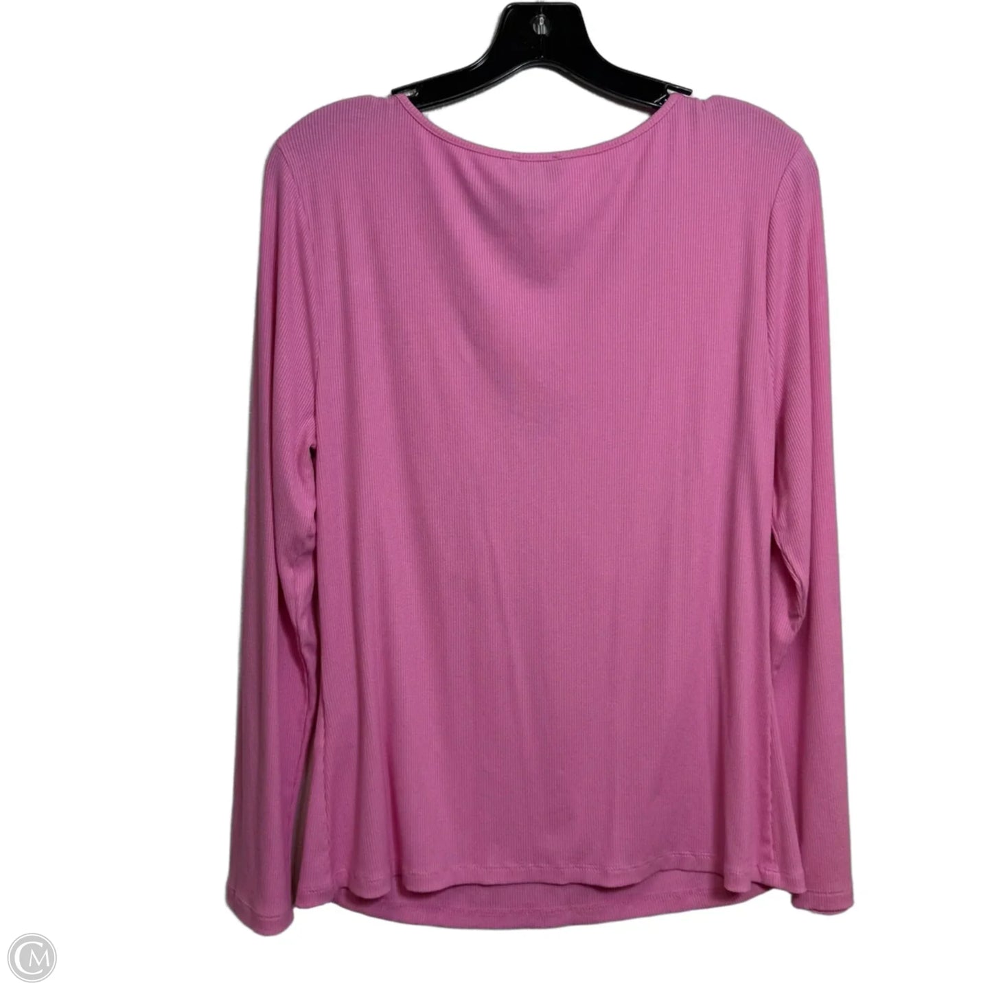 Top Long Sleeve By Inc In Pink, Size: L