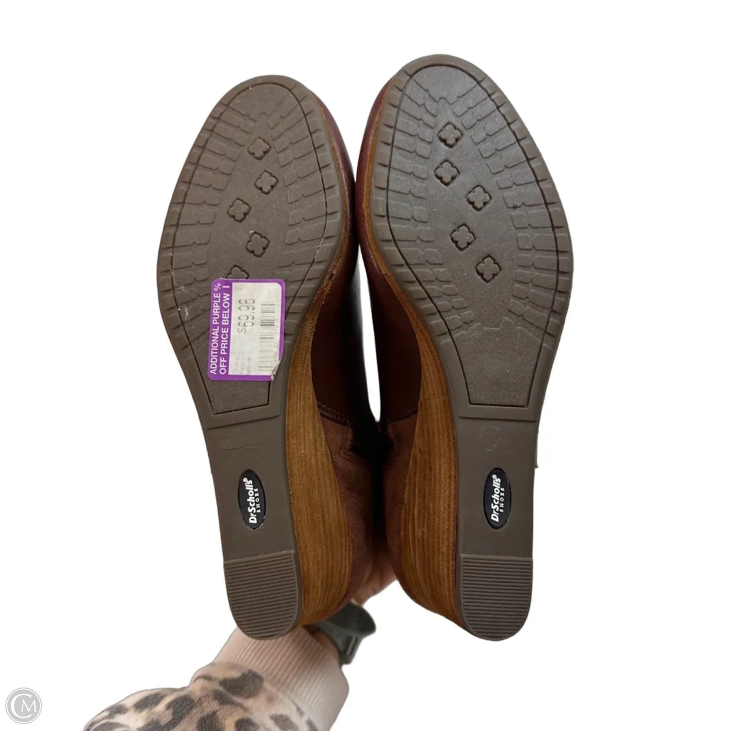 Boots Ankle Heels By Dr Scholls In Brown, Size: 9.5