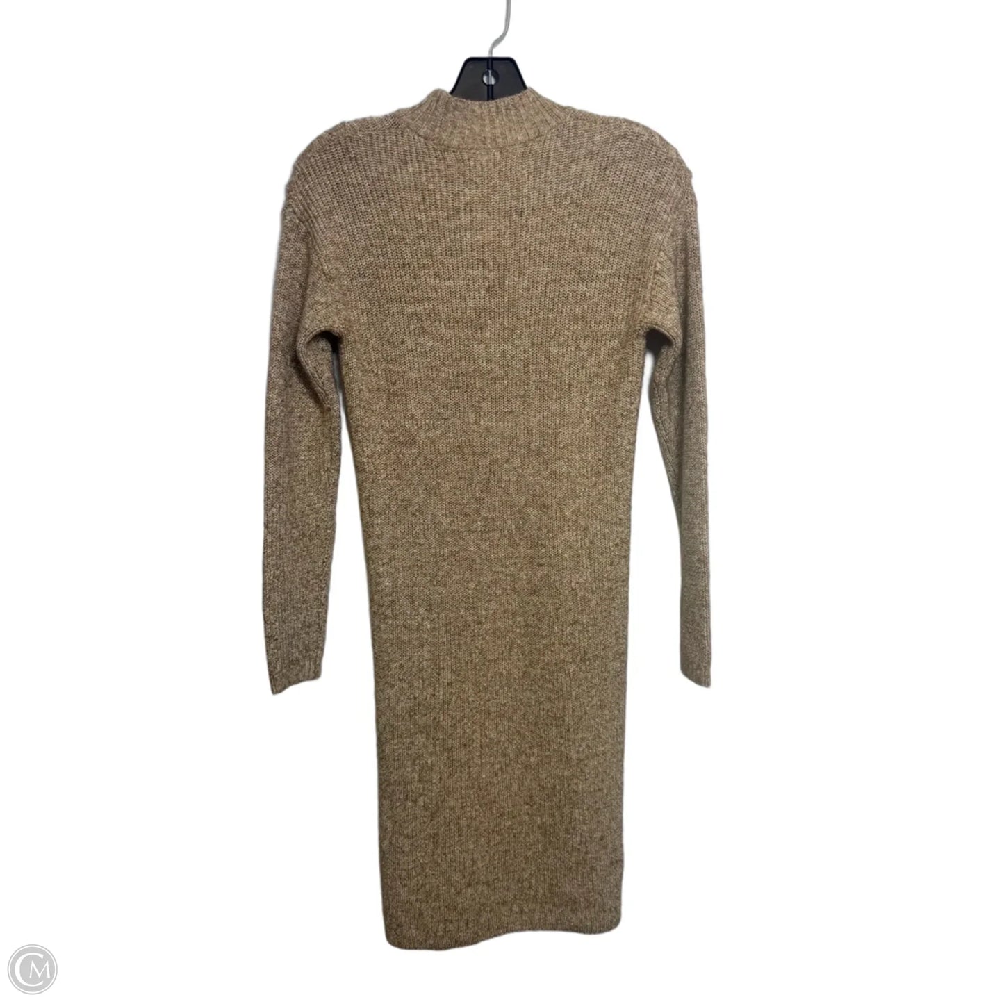 Dress Casual Midi By Loft In Tan, Size: Xs