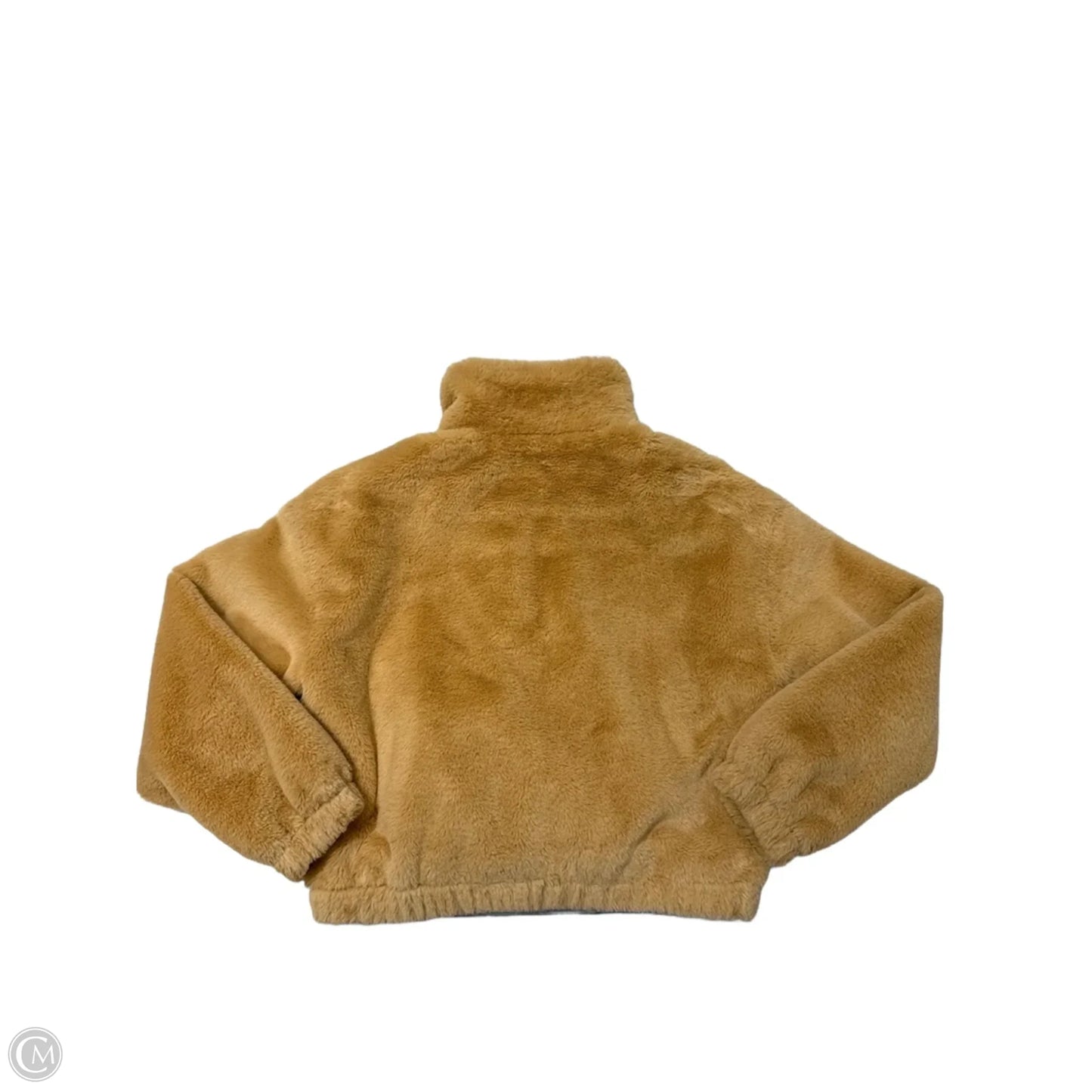 Coat Faux Fur & Sherpa By Bp In Brown, Size: S