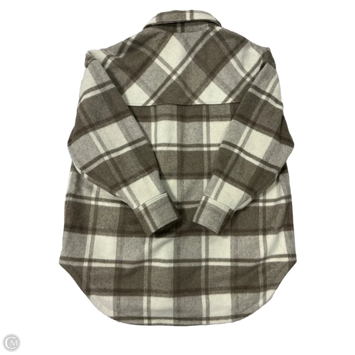 Jacket Shirt By Good American In Green, Size: Xs