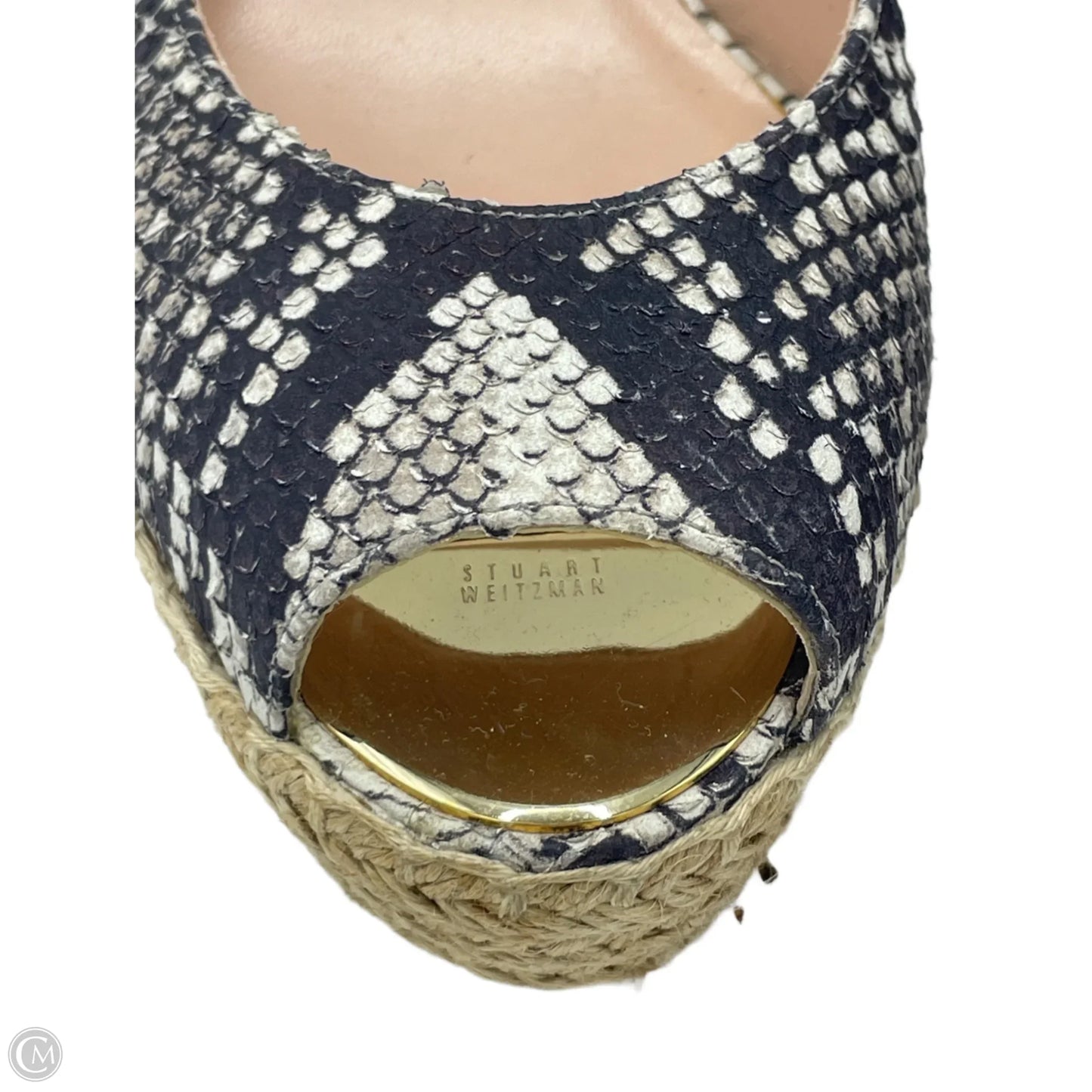 Shoes Designer By Stuart Weitzman In Snakeskin Print, Size: 7.5