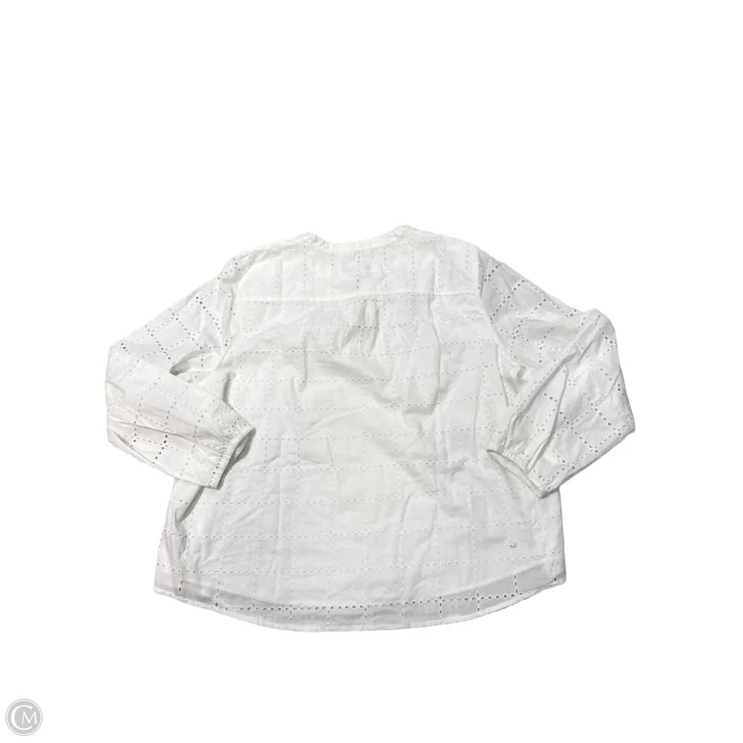 New! Top Long Sleeve By J. Crew In White, Size: 2x