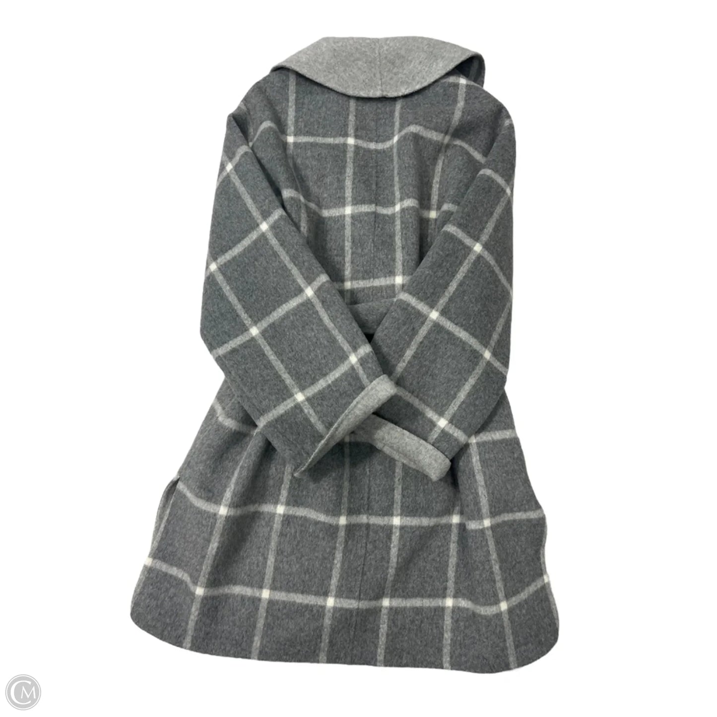 Coat Peacoat By Theory In Grey, Size: S