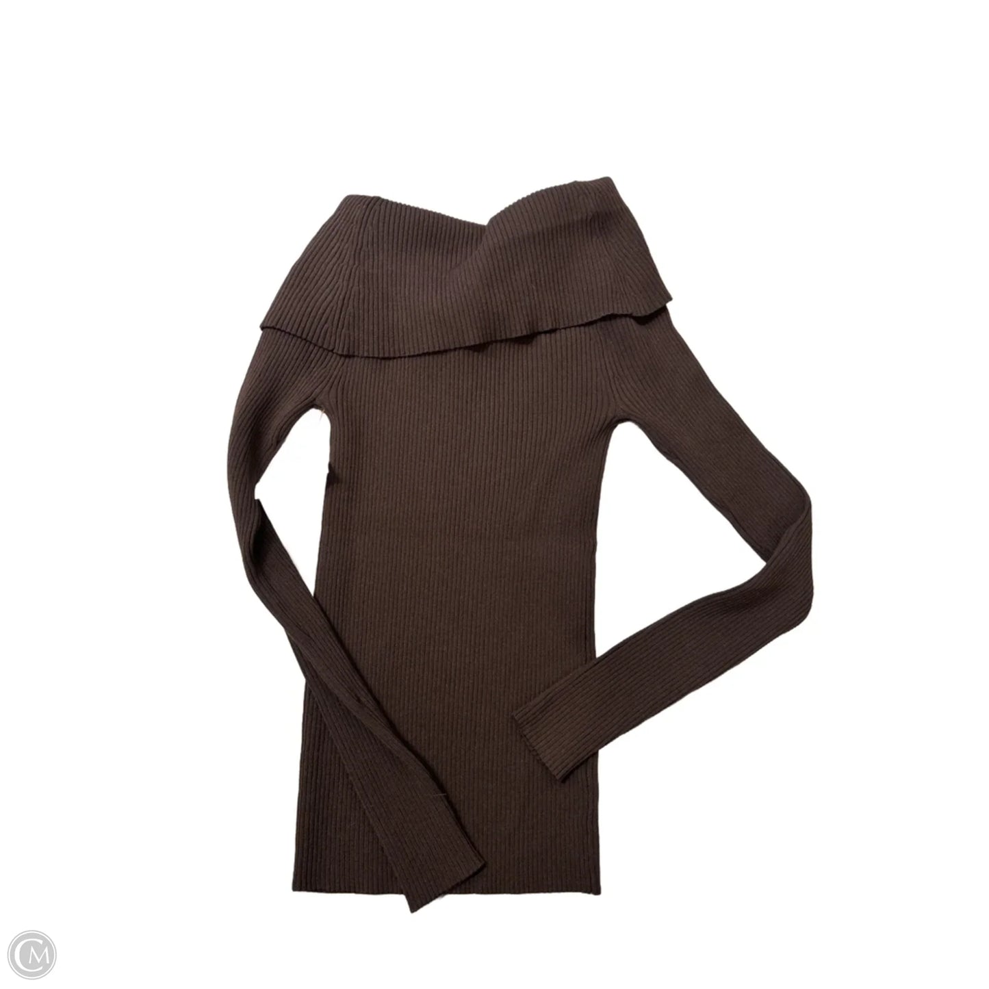 Top Long Sleeve By Ann Taylor In Brown, Size: Xs