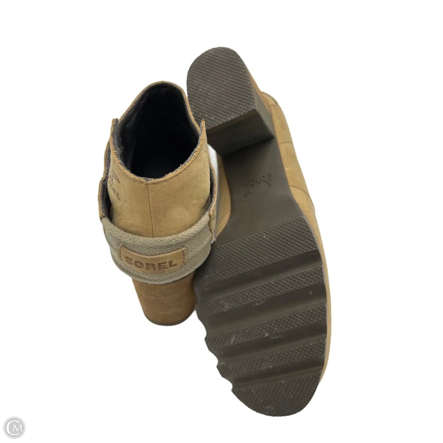 Boots Ankle Heels By Sorel In Tan, Size: 11