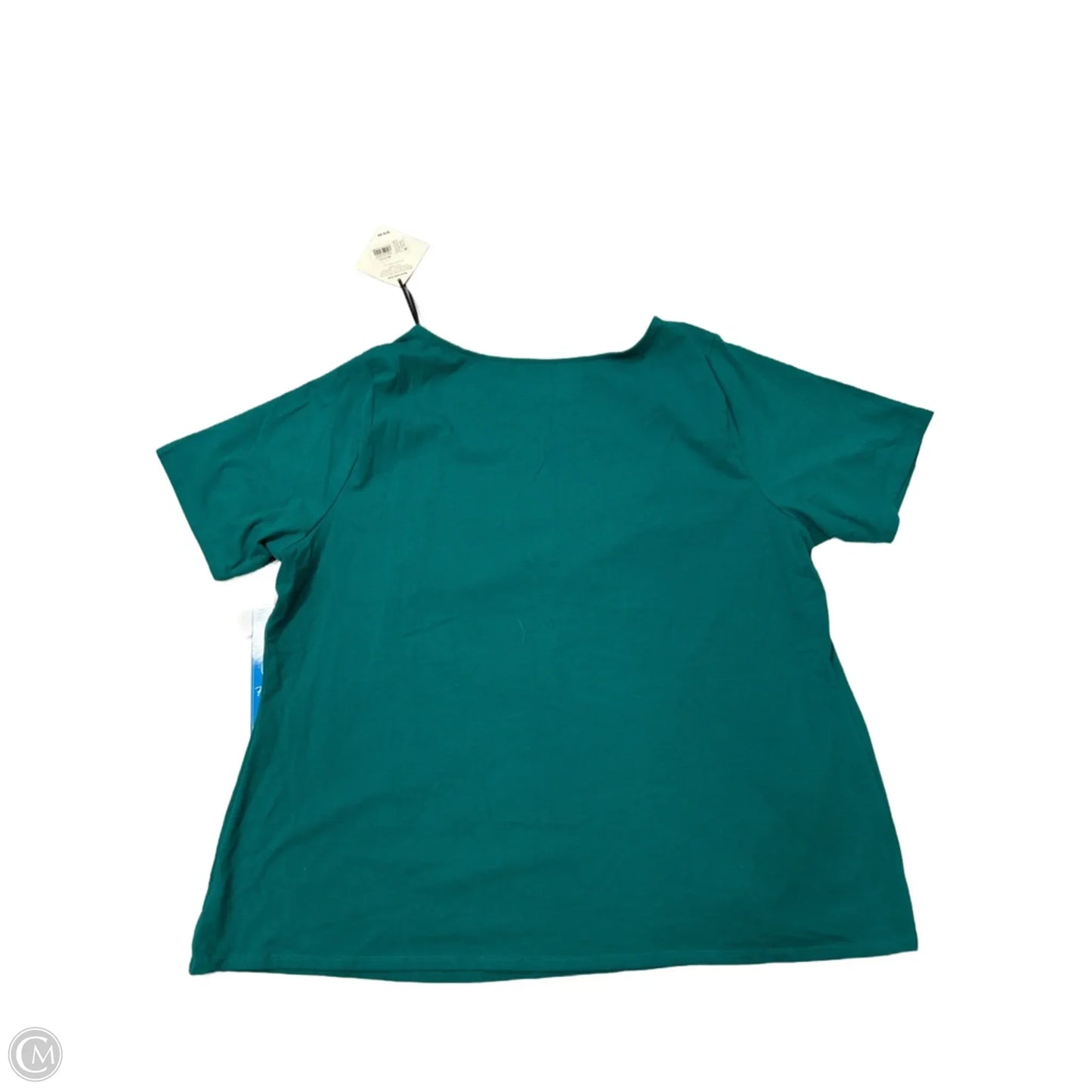 New! Top Short Sleeve By Ava & Viv In Teal, Size: 4x