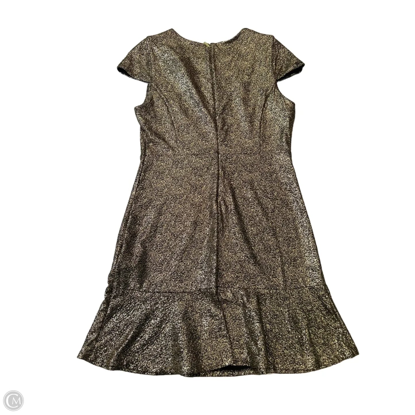 Dress Designer By Michael Kors In Gold, Size: L