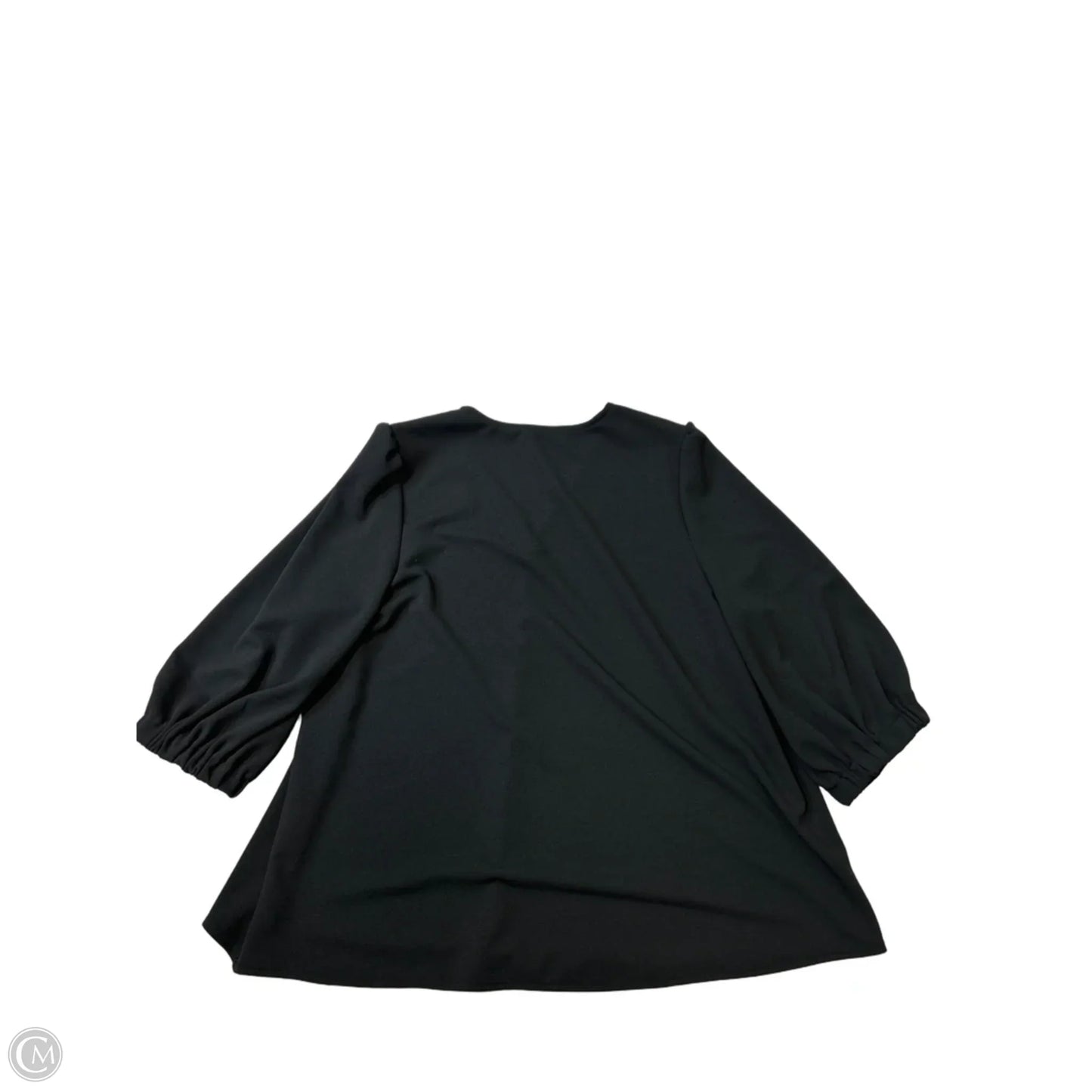 Top Long Sleeve By Pomander Place In Black, Size: Xxl
