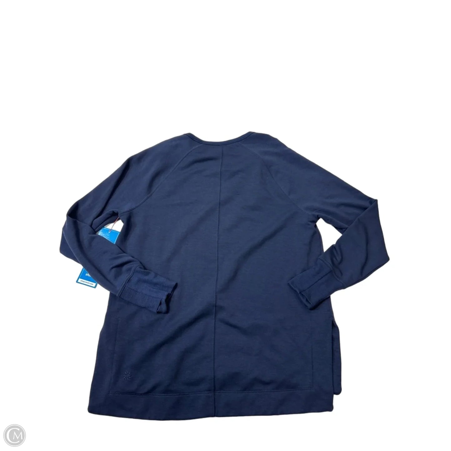 Athletic Top Long Sleeve Crewneck By Athleta In Navy, Size: M