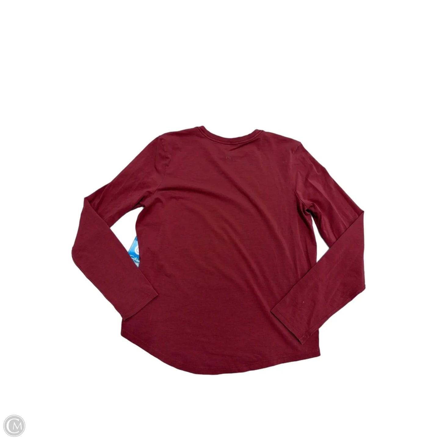 Athletic Top Long Sleeve Crewneck By Lululemon In Red, Size: M