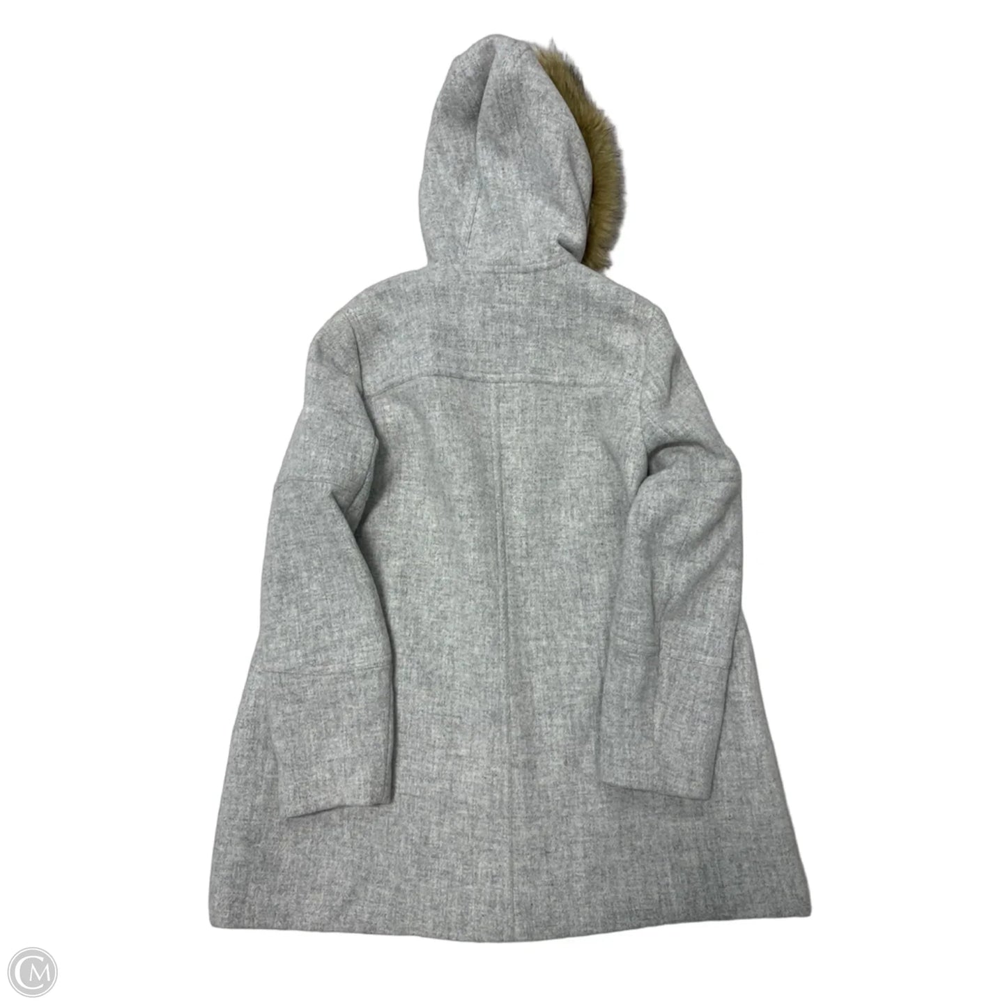 Coat Peacoat By J. Crew In Grey, Size: Xl
