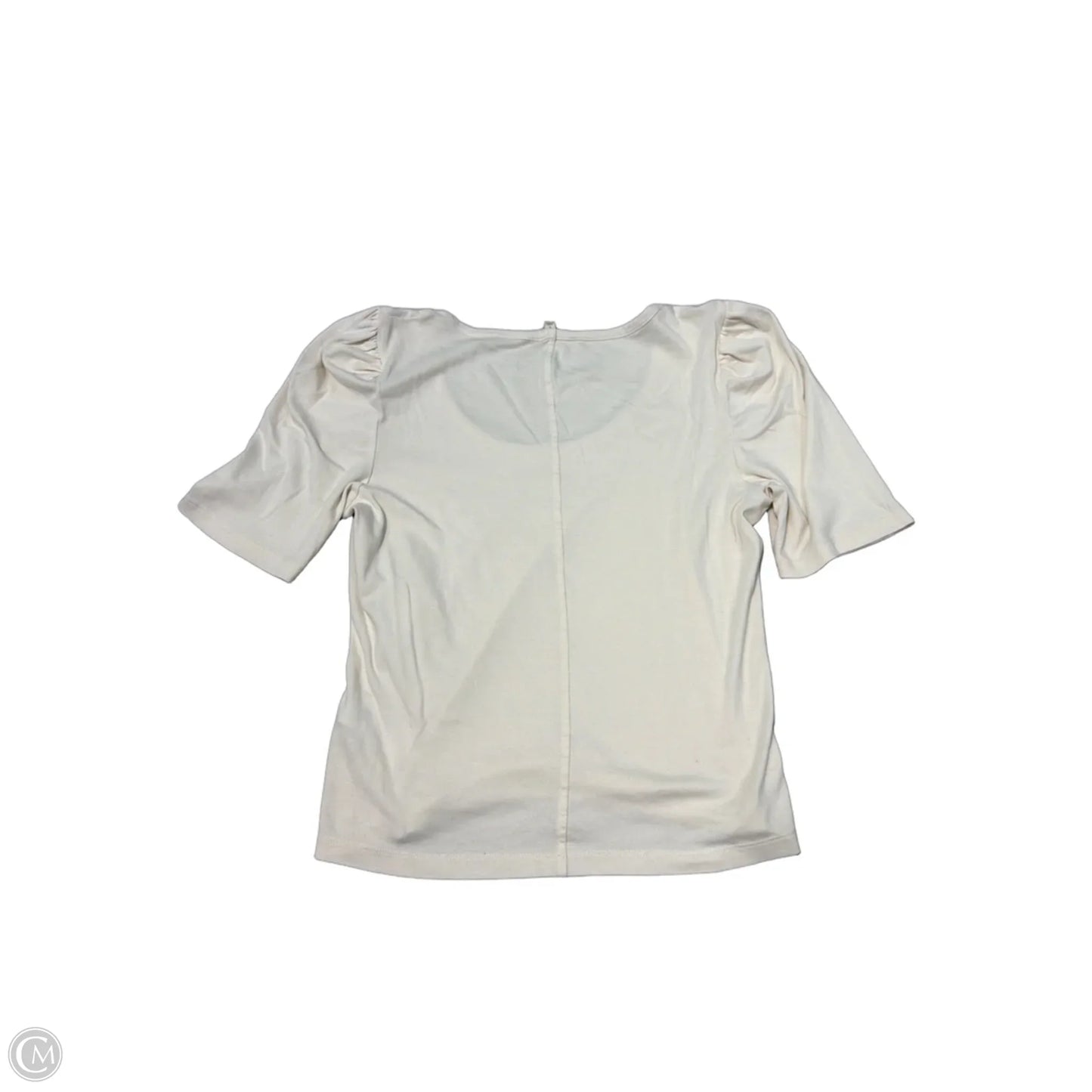 Top Short Sleeve By Madewell In Cream, Size: L