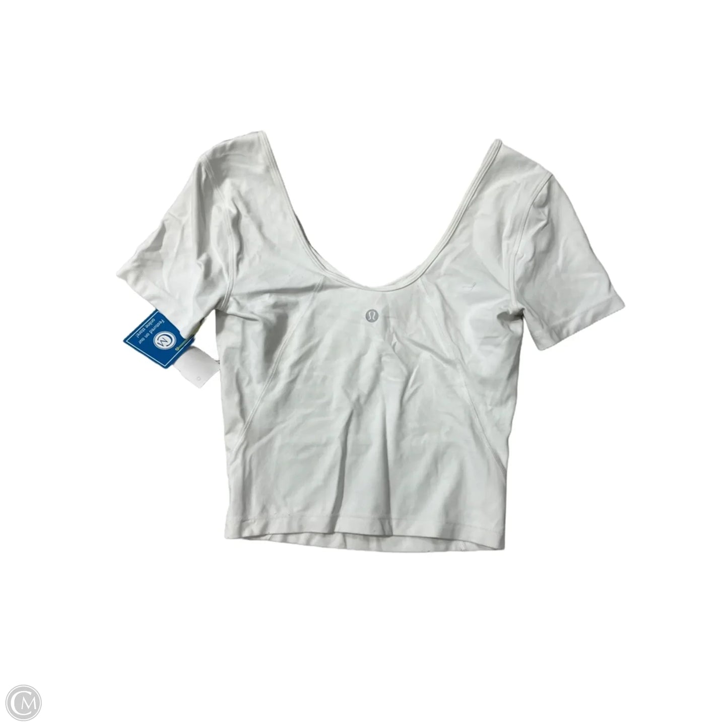 Top Short Sleeve By Lululemon In White, Size: 2