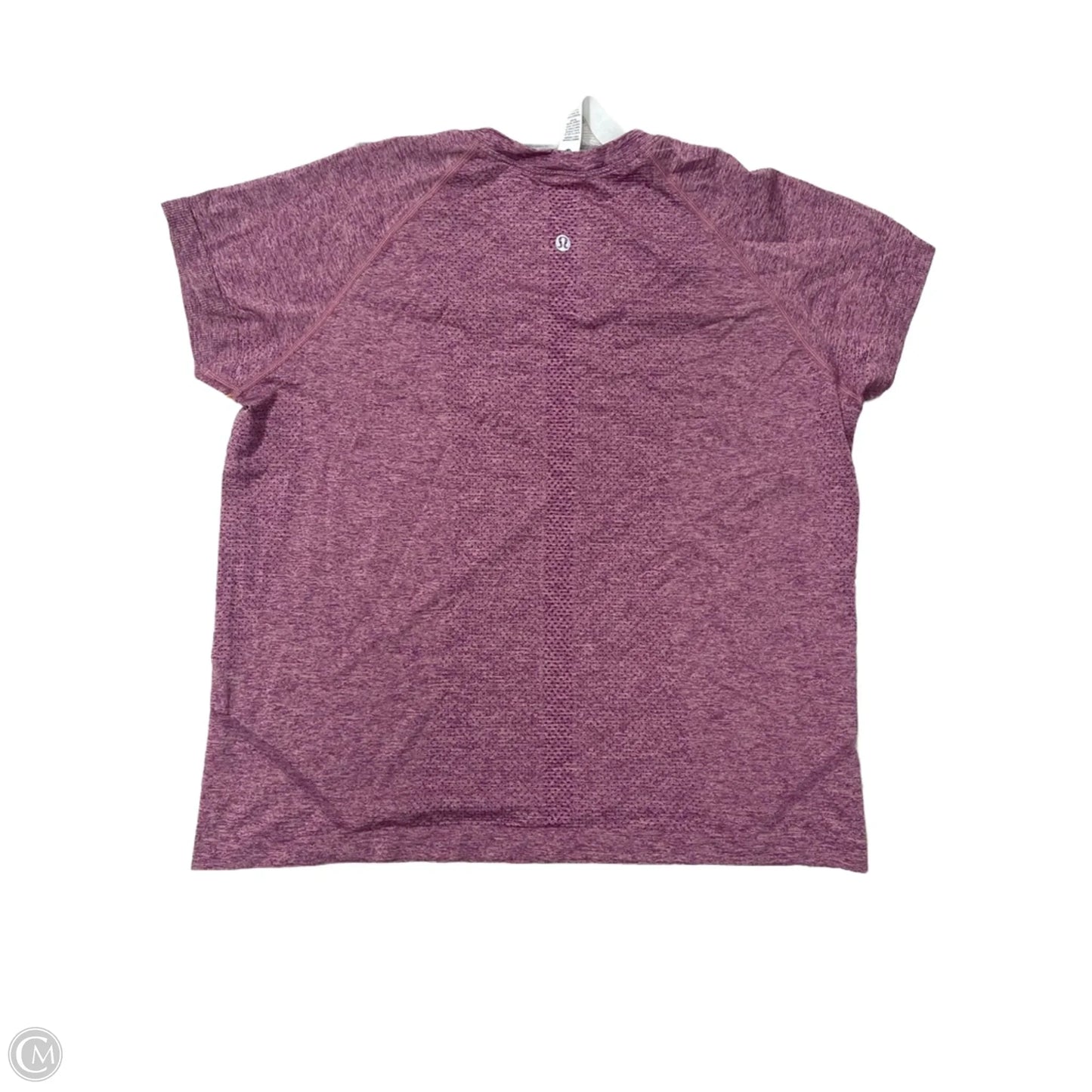 Athletic Top Short Sleeve By Lululemon In Purple, Size: 14