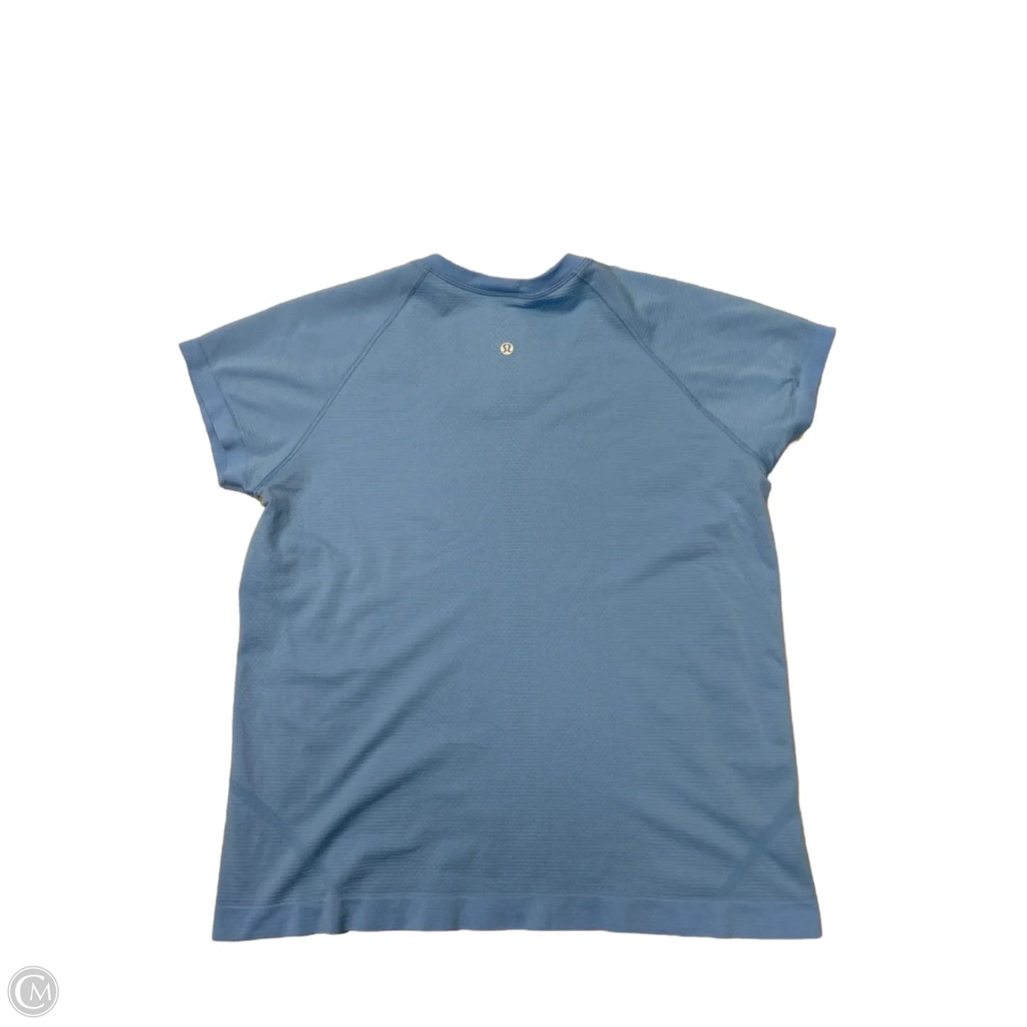 Athletic Top Short Sleeve By Lululemon In Blue, Size: 14