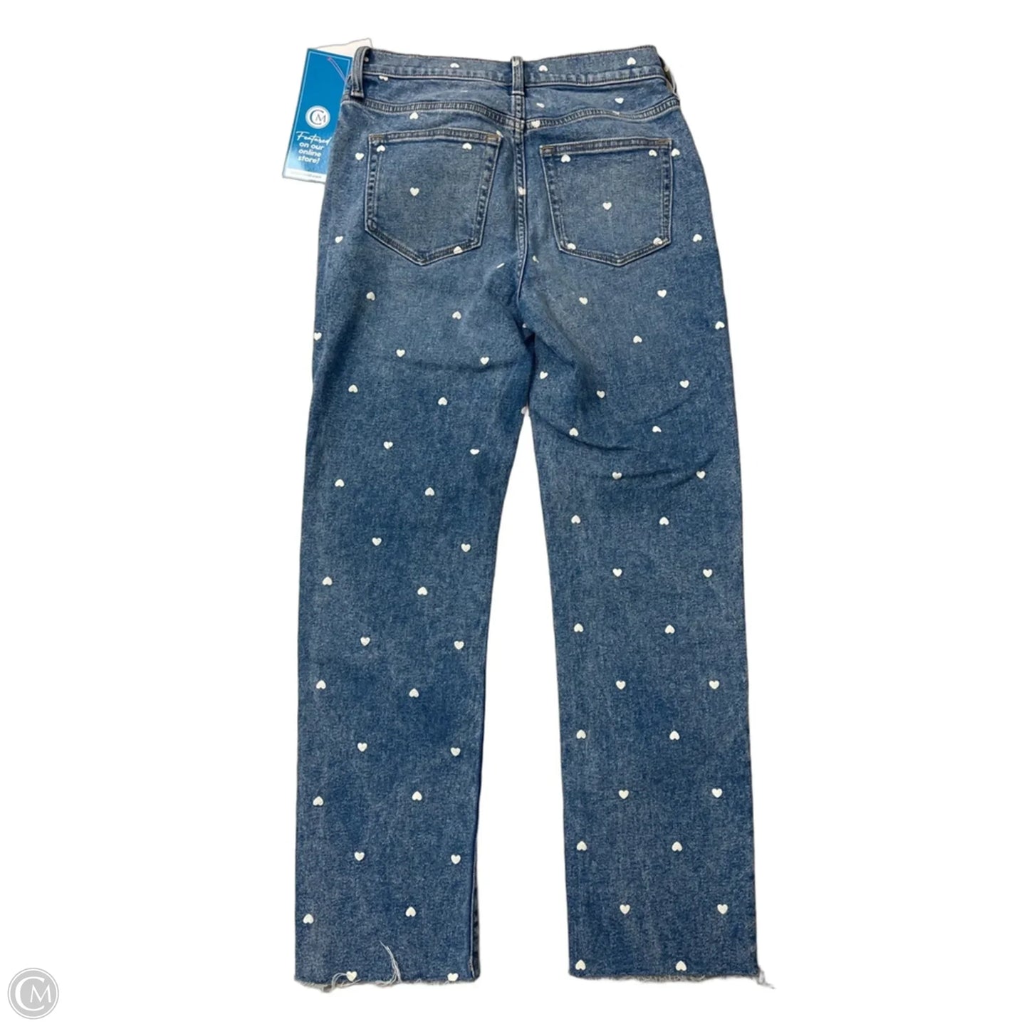 Jeans Straight By J. Crew In Blue Denim, Size: 0