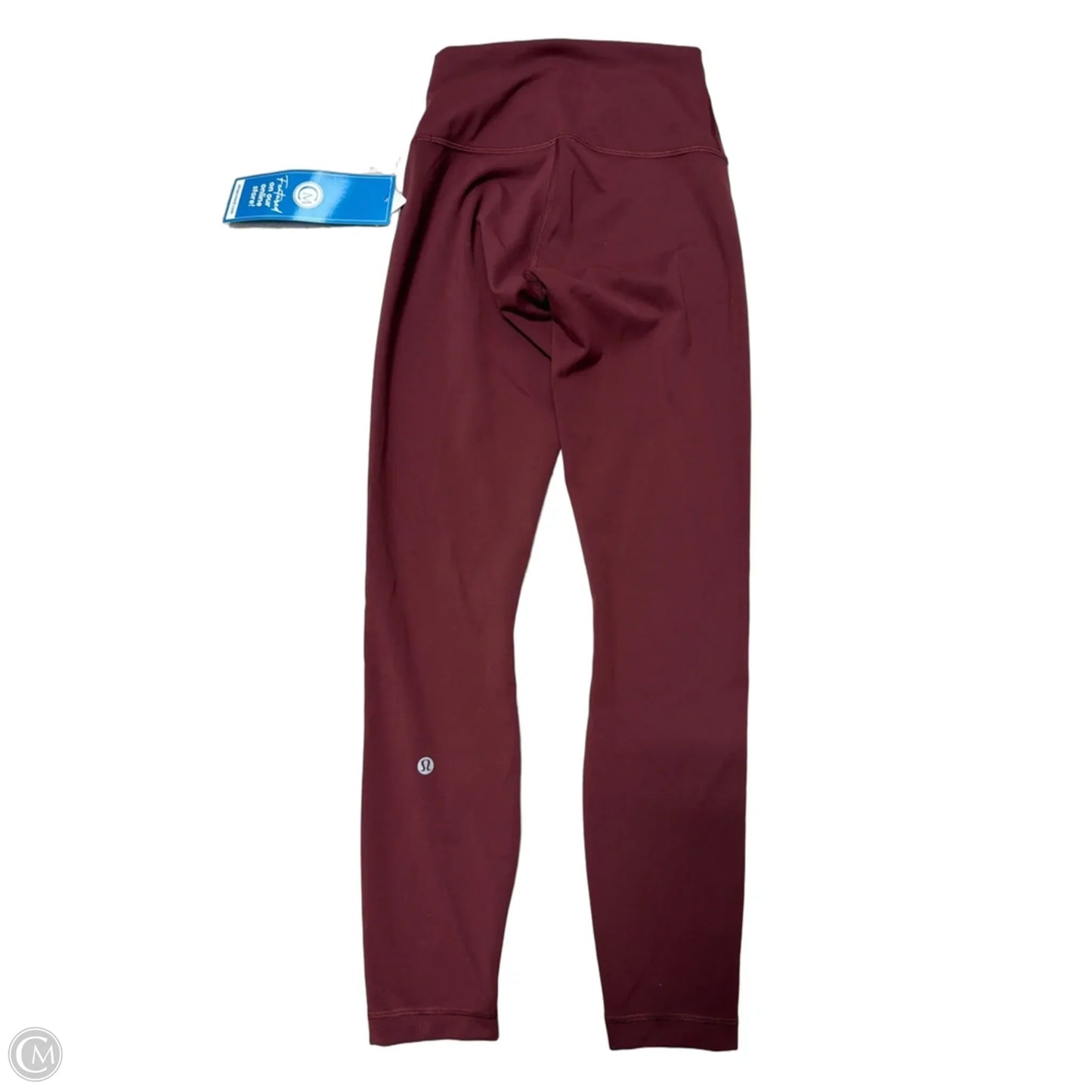 Athletic Leggings By Lululemon In Maroon, Size: 4