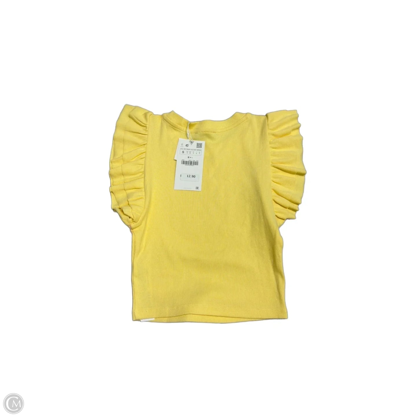 New! Top Sleeveless By Zara In Yellow, Size: S