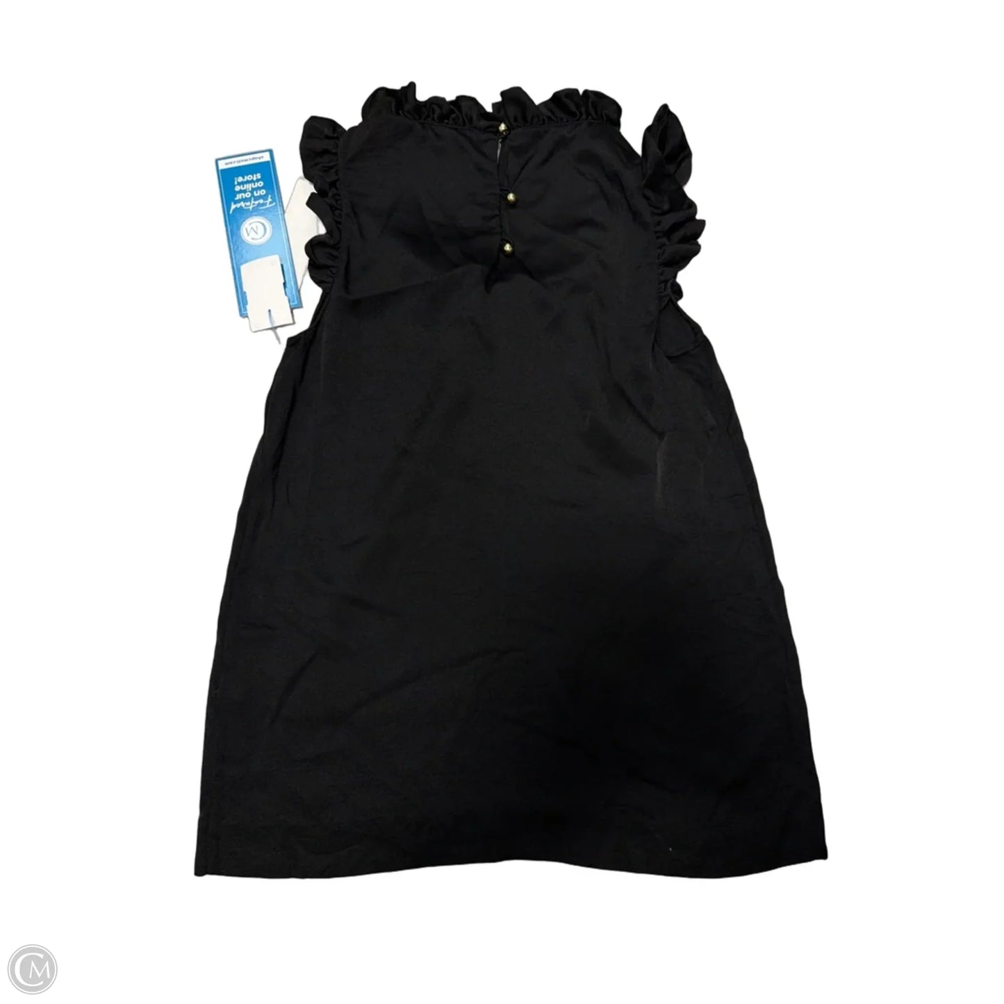 Top Dressy Sleeveless Designer By Kate Spade In Black, Size: Xs