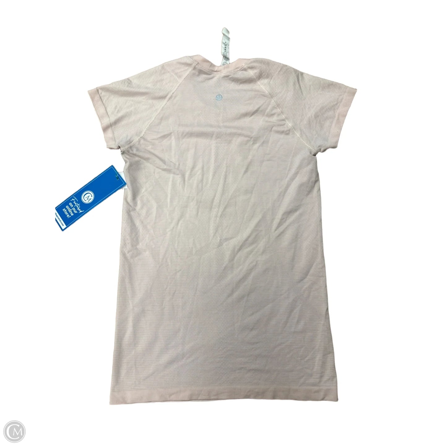 Athletic Top Short Sleeve By Lululemon In Pink, Size: 6