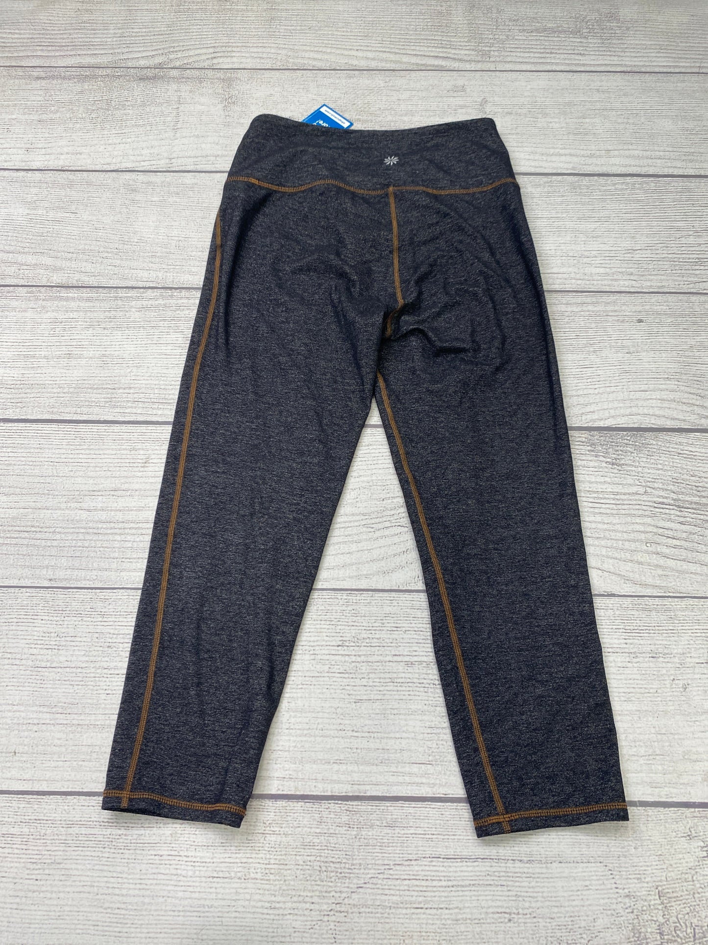 Athletic Leggings Capris By Athleta In Grey & Orange, Size: S