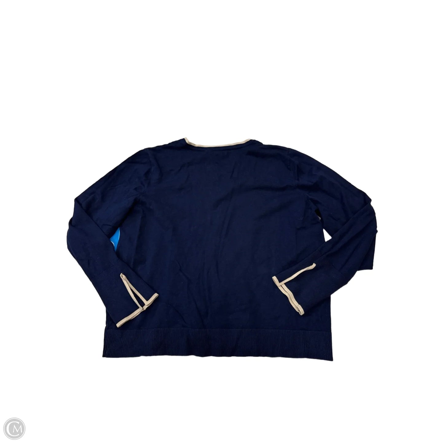 Top Long Sleeve By Halogen In Navy, Size: Xxl