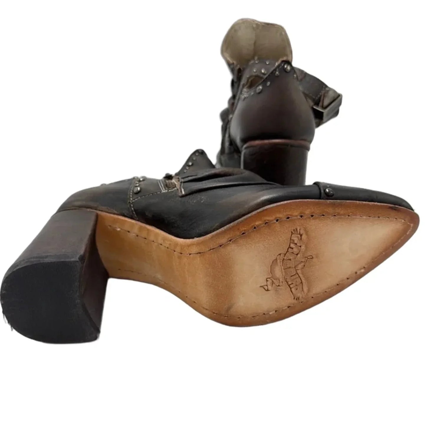 Shoes Heels Block By Freebird In Brown, Size: 9