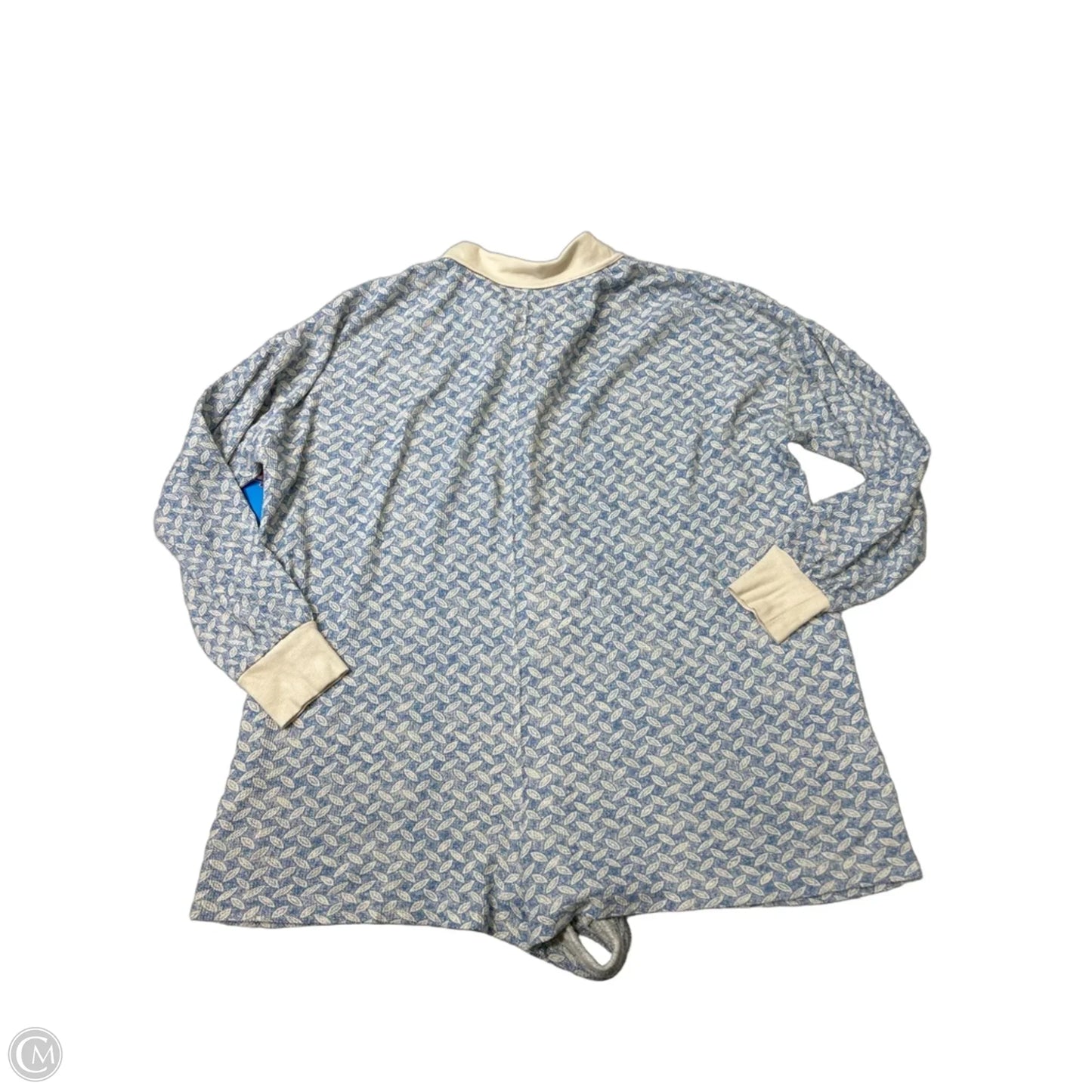 Romper By Anthropologie In Blue & Cream, Size: S