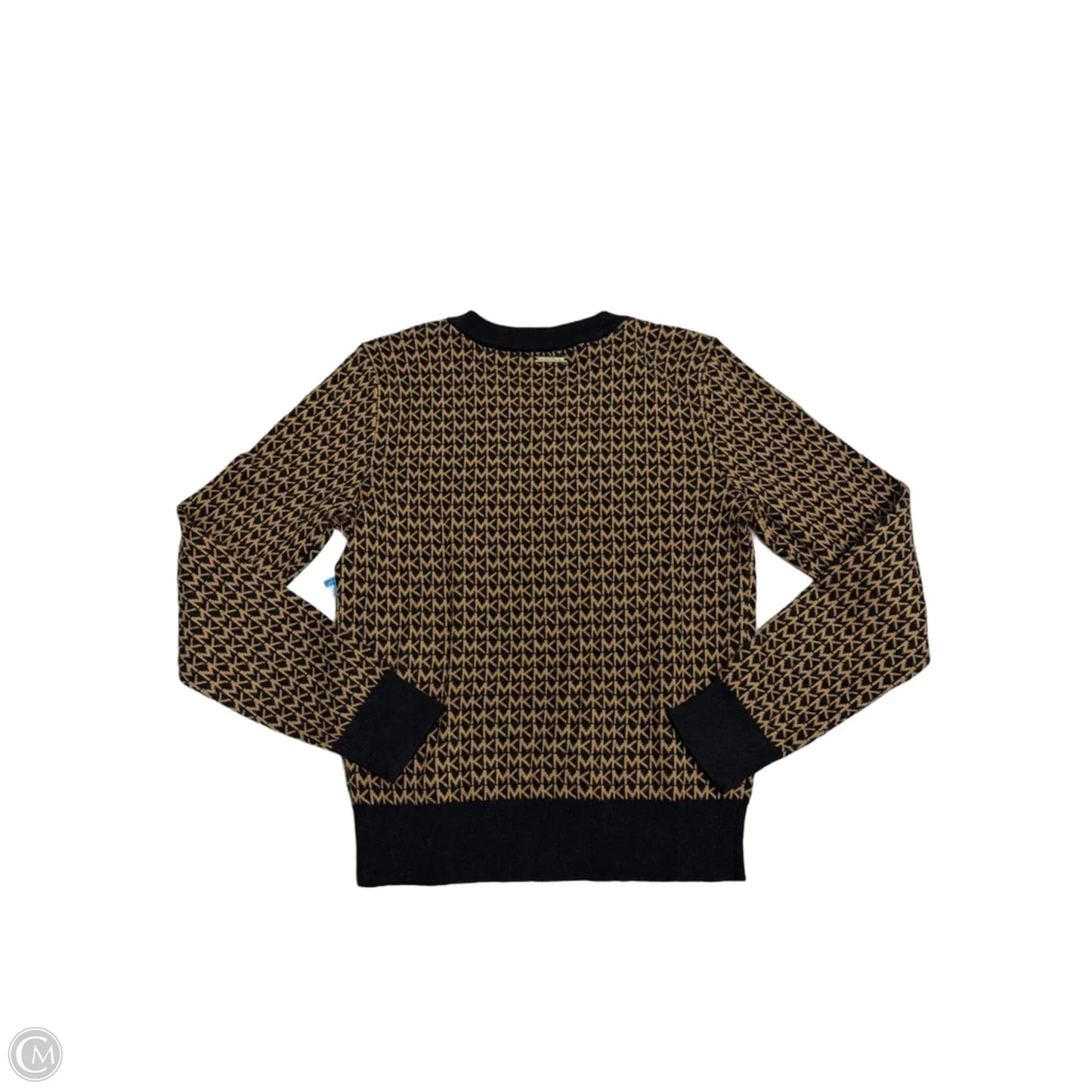 Sweater By Michael By Michael Kors In Black & Tan, Size: S