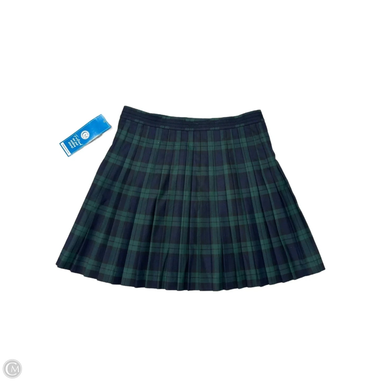 Skirt Mini & Short By Brooks Brothers In Blue & Green, Size: 12