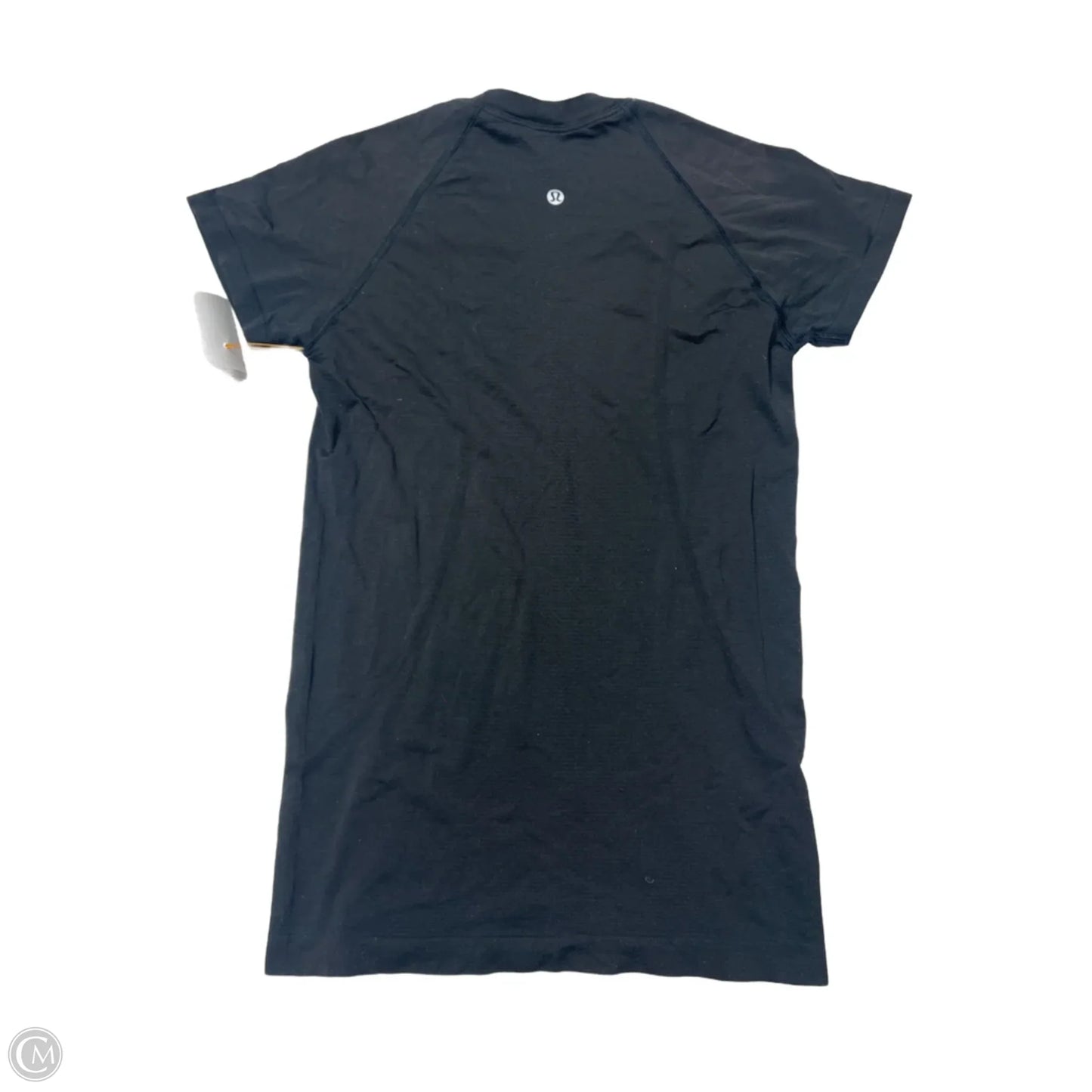 Athletic Top Short Sleeve By Lululemon In Black, Size: S
