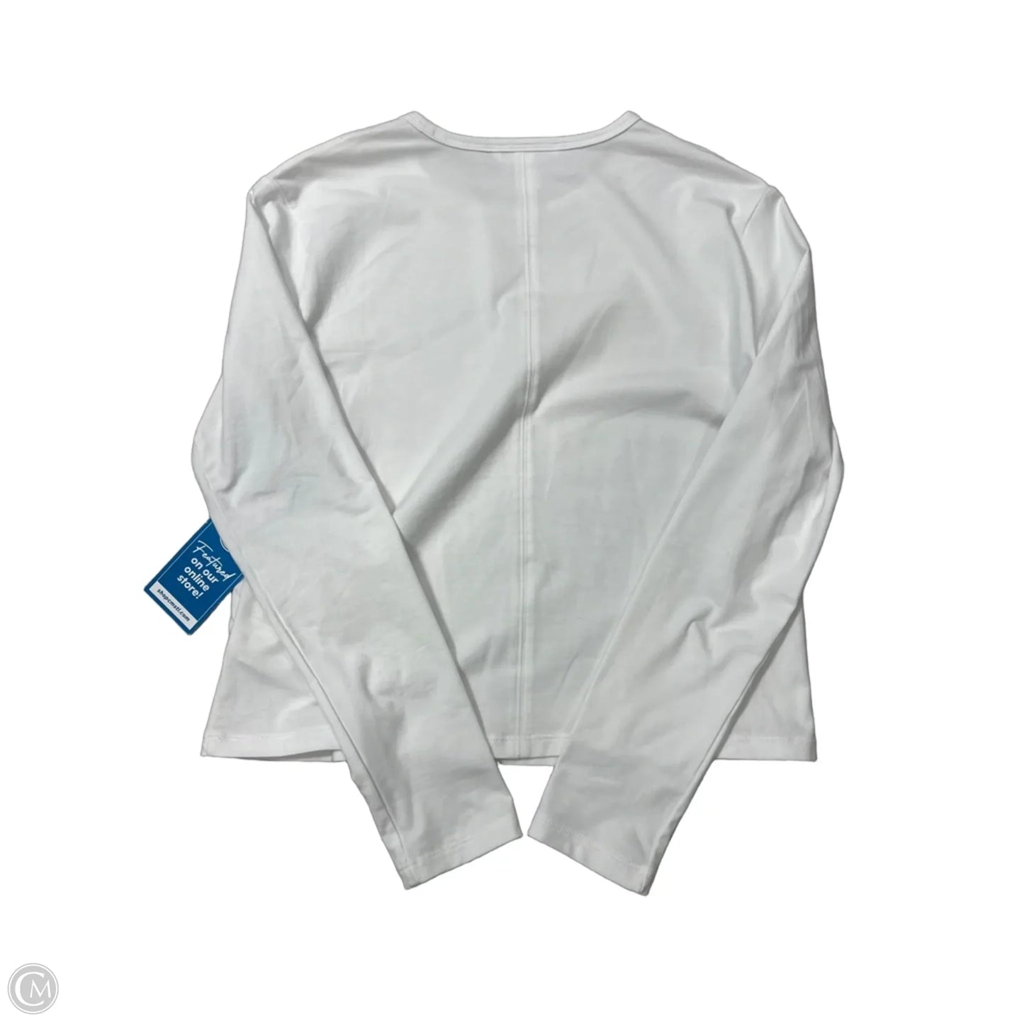 Athletic Top Long Sleeve Crewneck By Athleta In White, Size: Xs