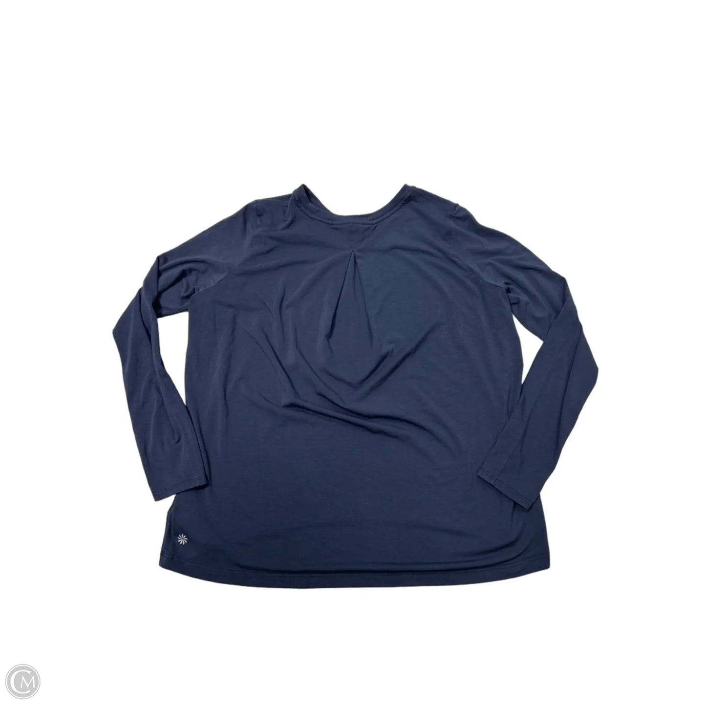 Athletic Top Long Sleeve Crewneck By Athleta In Navy, Size: Xs