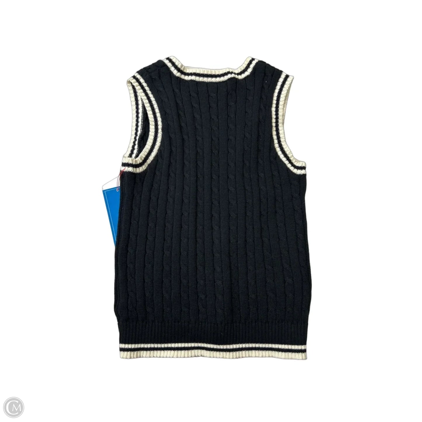 Top Sleeveless By Say What In Black & Cream, Size: M