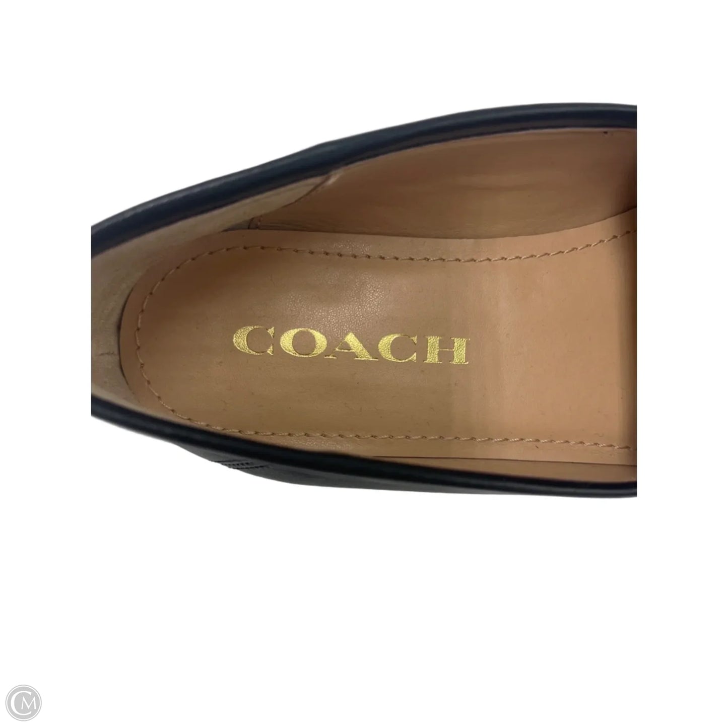 Shoes Designer By Coach In Black & Gold, Size: 5.5