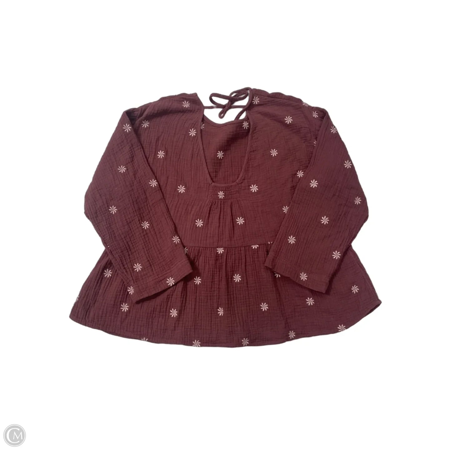 Top Long Sleeve By Madewell In Purple, Size: Xl