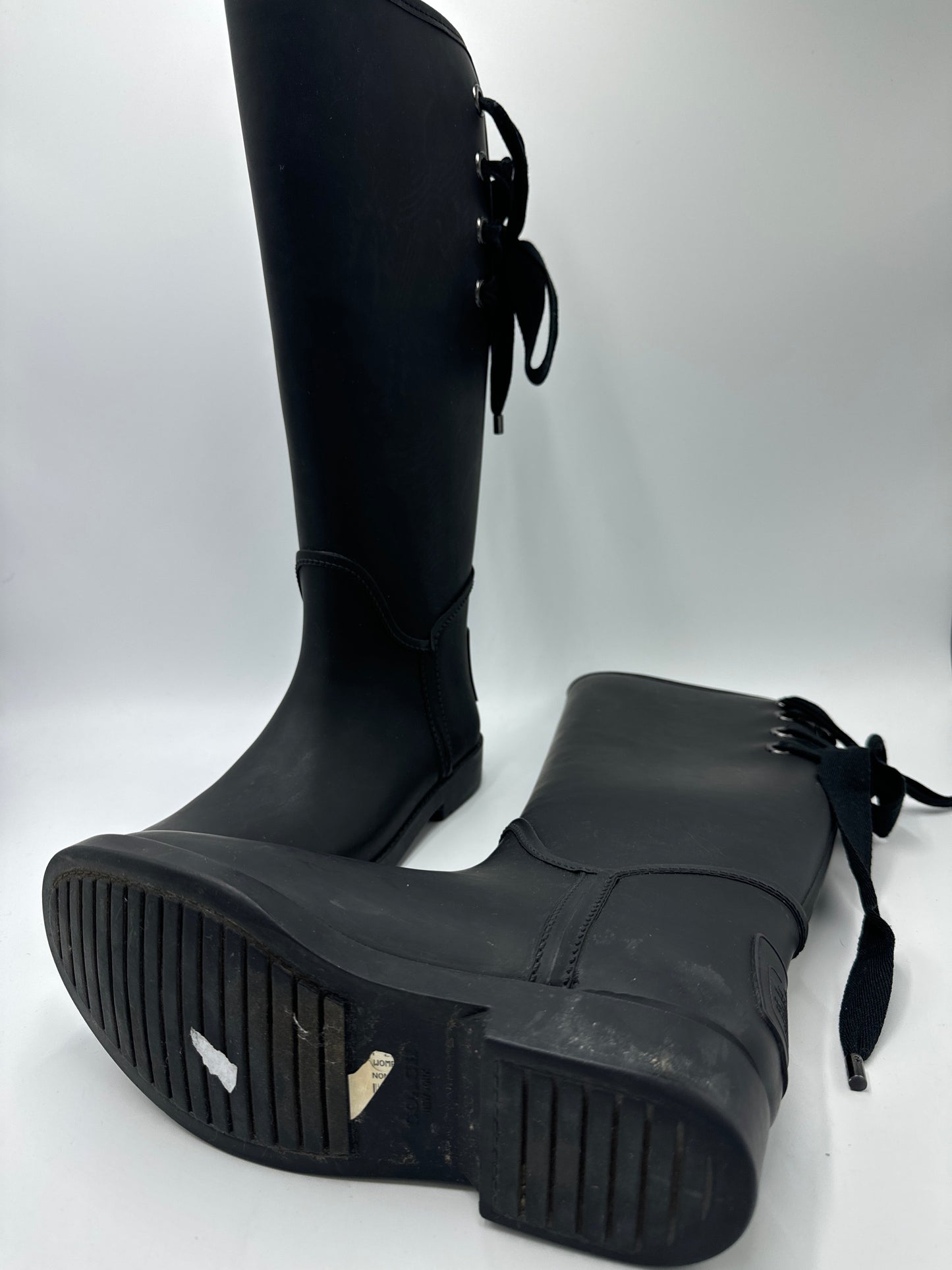 Boots Designer By Coach In Black, Size: 7